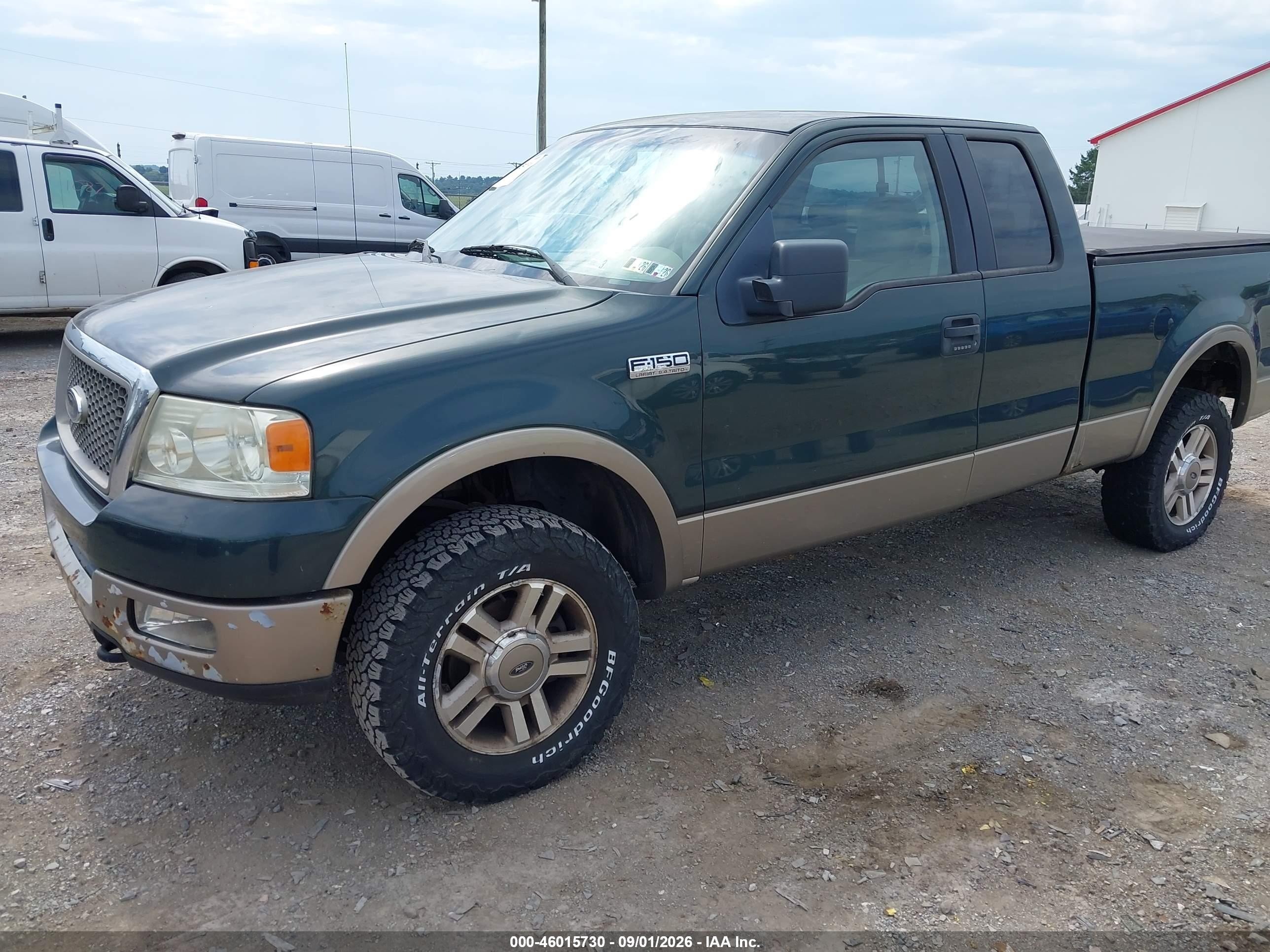 2005 Ford F-150 Fx4/lariat/xl/xlt Зеленый vin: 1FTPX14555NB93519
