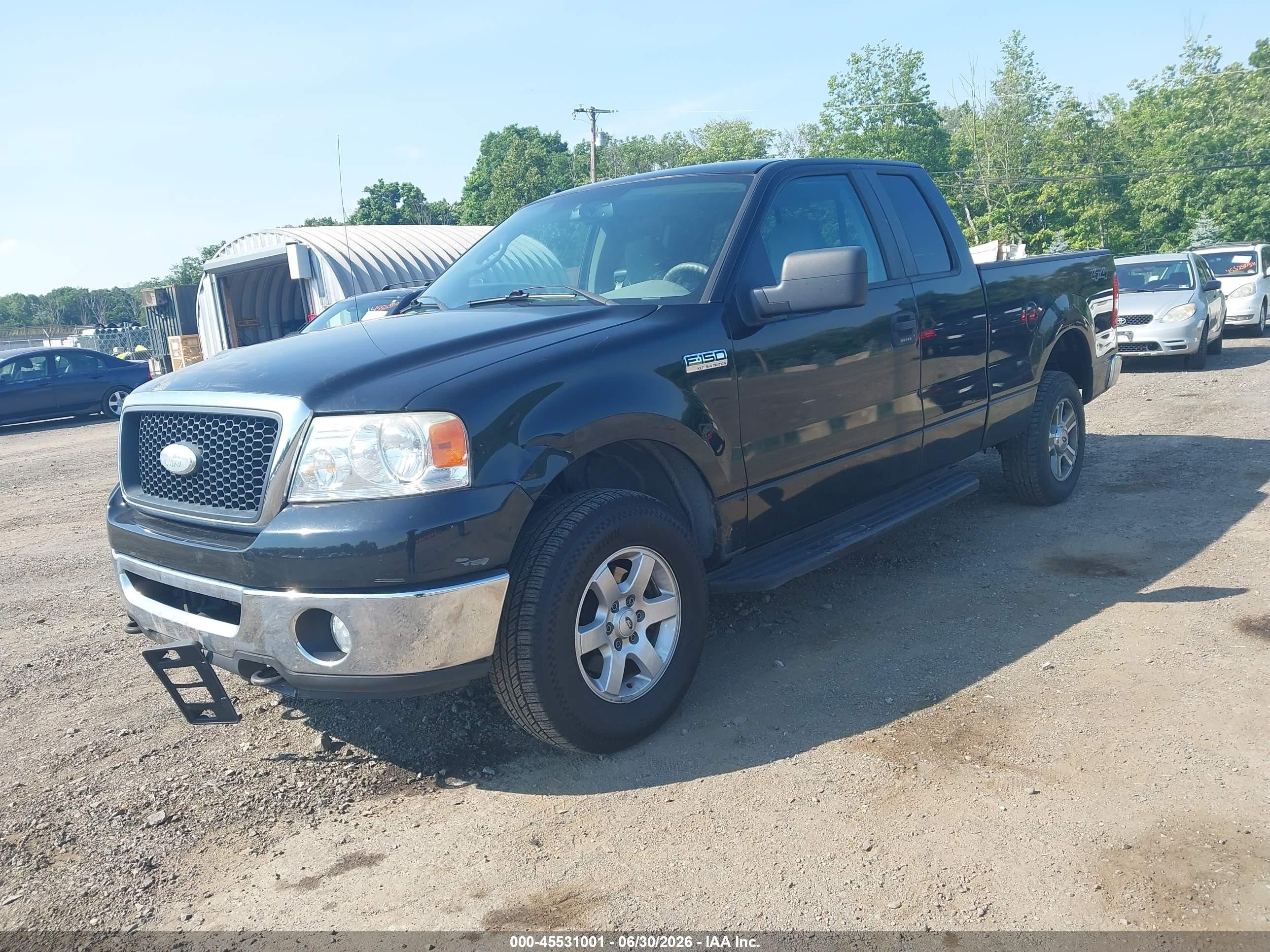 2007 Ford F-150 Fx4/lariat/xl/xlt Black vin: 1FTPX14557NA22367