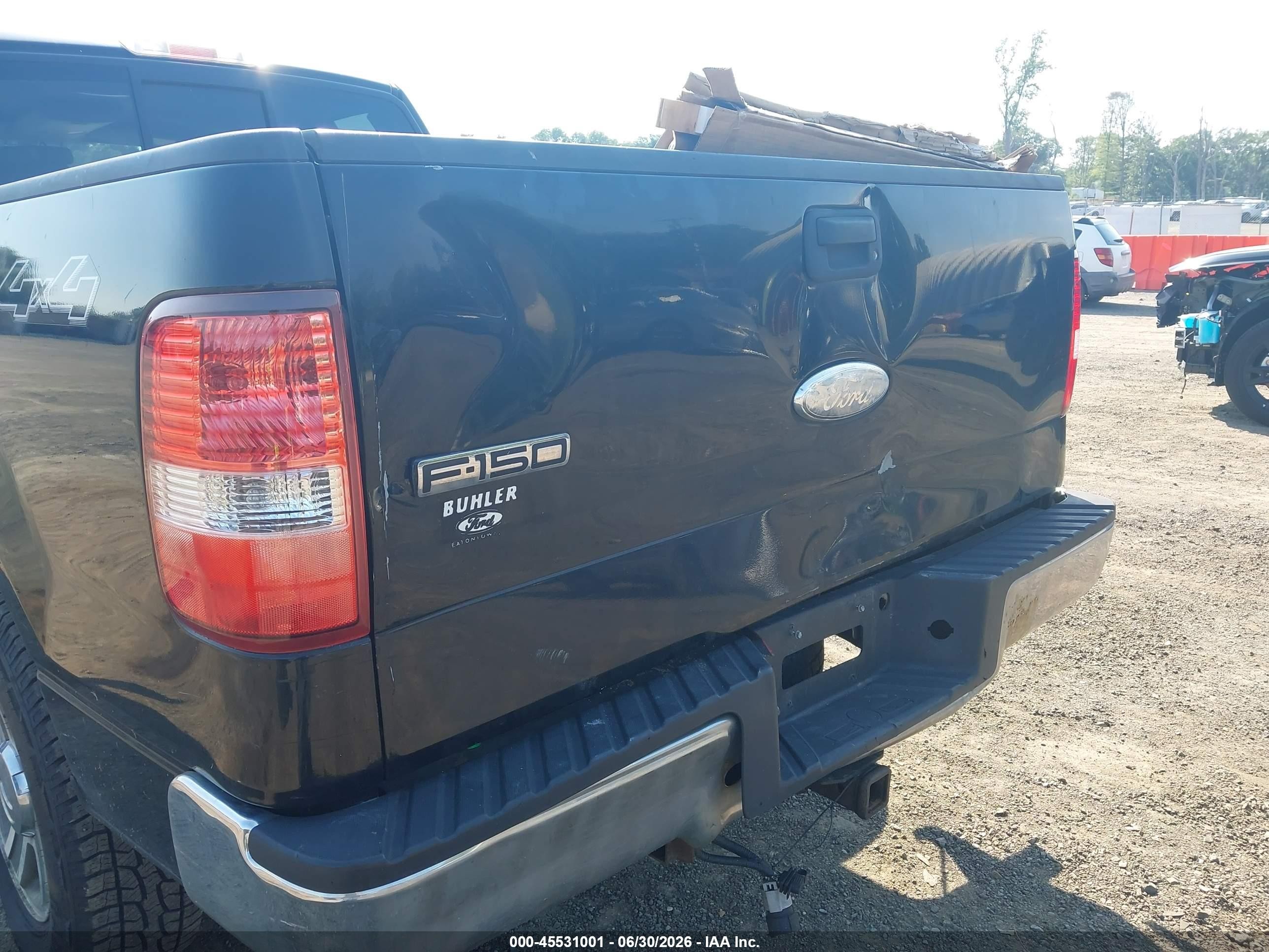 2007 Ford F-150 Fx4/lariat/xl/xlt Black vin: 1FTPX14557NA22367