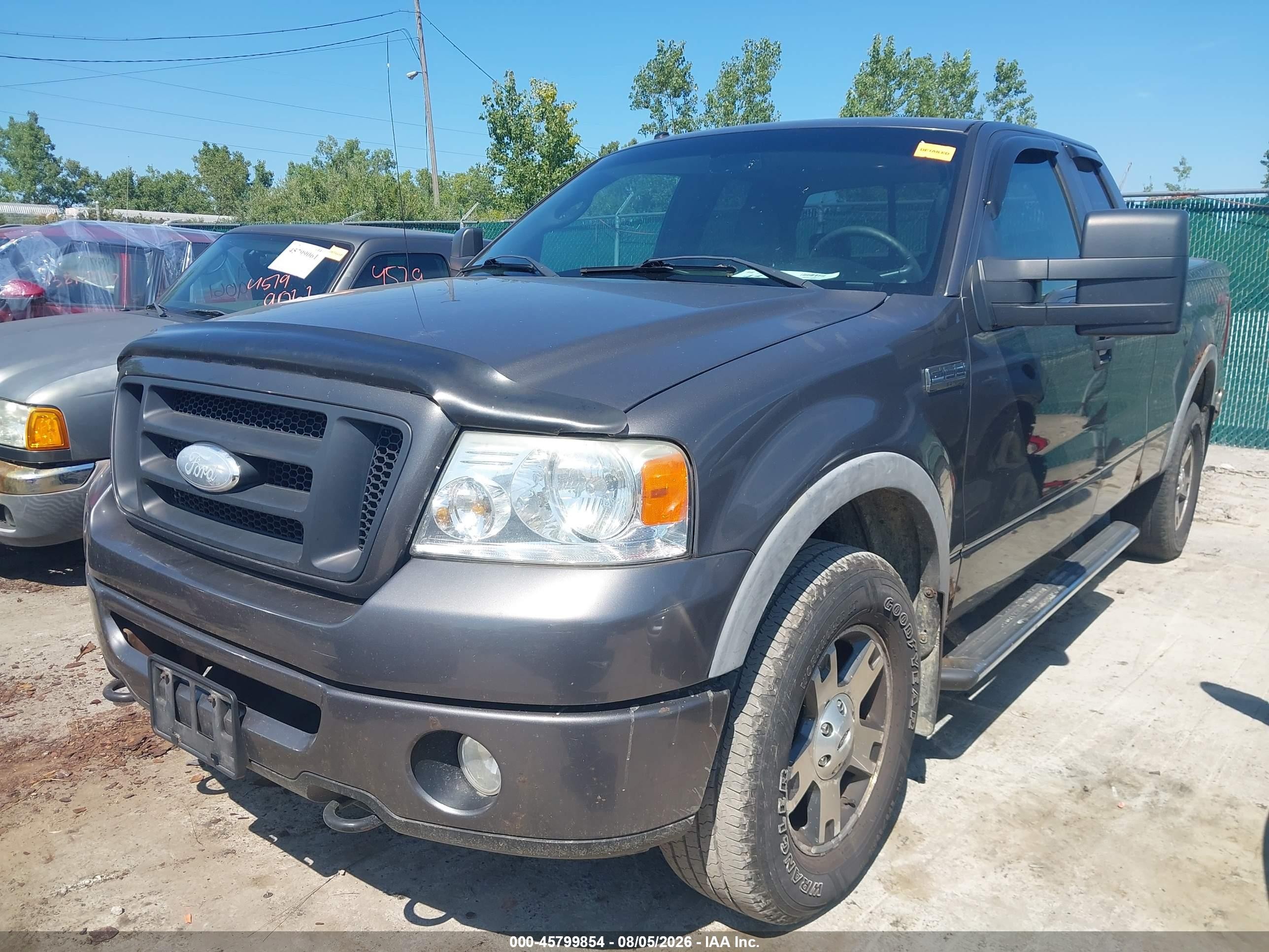 2008 Ford F150   Gray vin: 1FTPX14558FB39233
