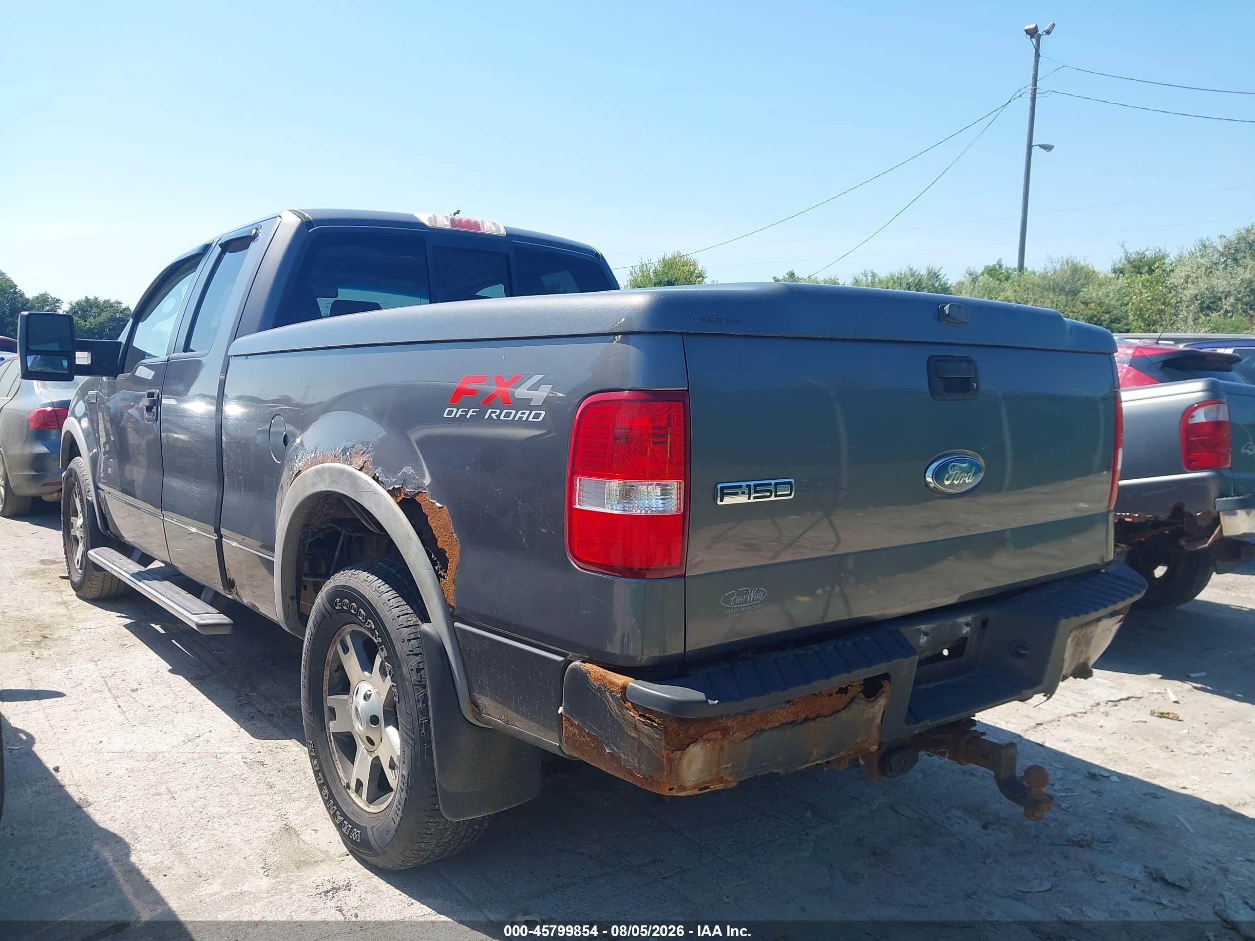 2008 Ford F150   Gray vin: 1FTPX14558FB39233