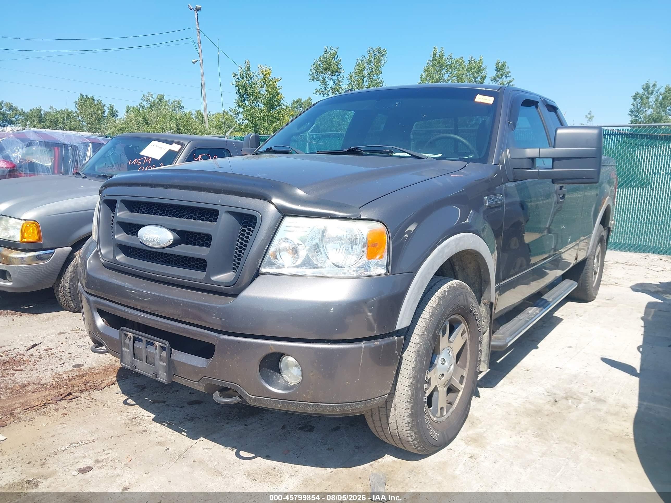 2008 Ford F150   Gray vin: 1FTPX14558FB39233