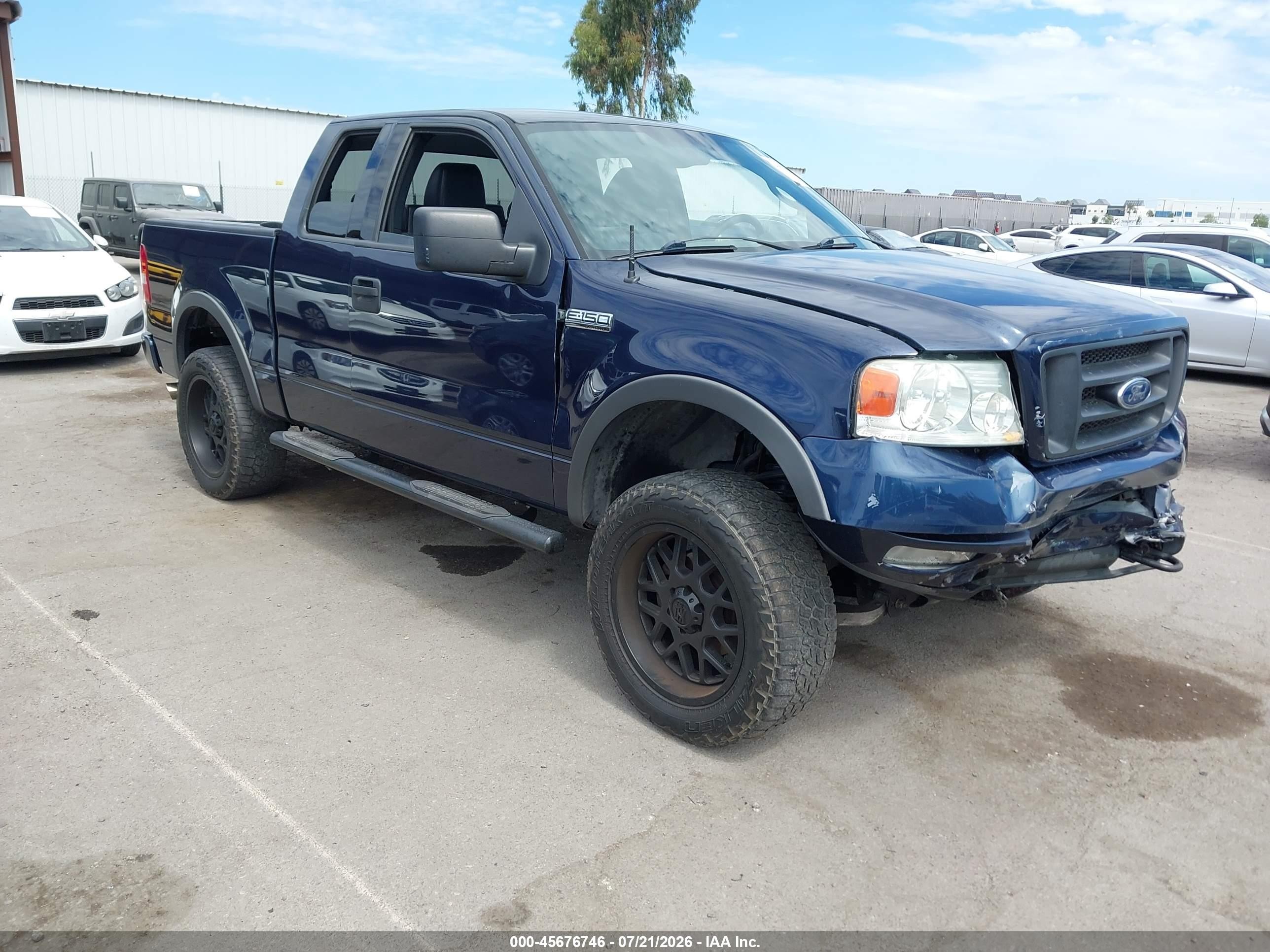 2004 Ford F-150 Fx4/lariat/xl/xlt Dark Blue vin: 1FTPX14564KC15575