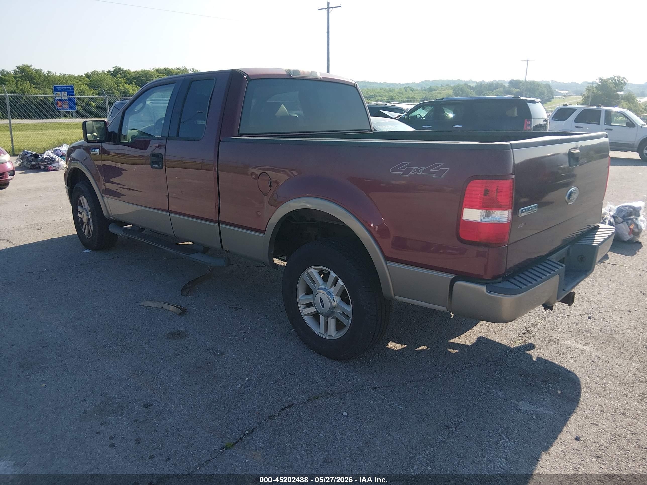 2004 Ford F-150 Fx4/lariat/xl/xlt Бордовый vin: 1FTPX14564NA58998