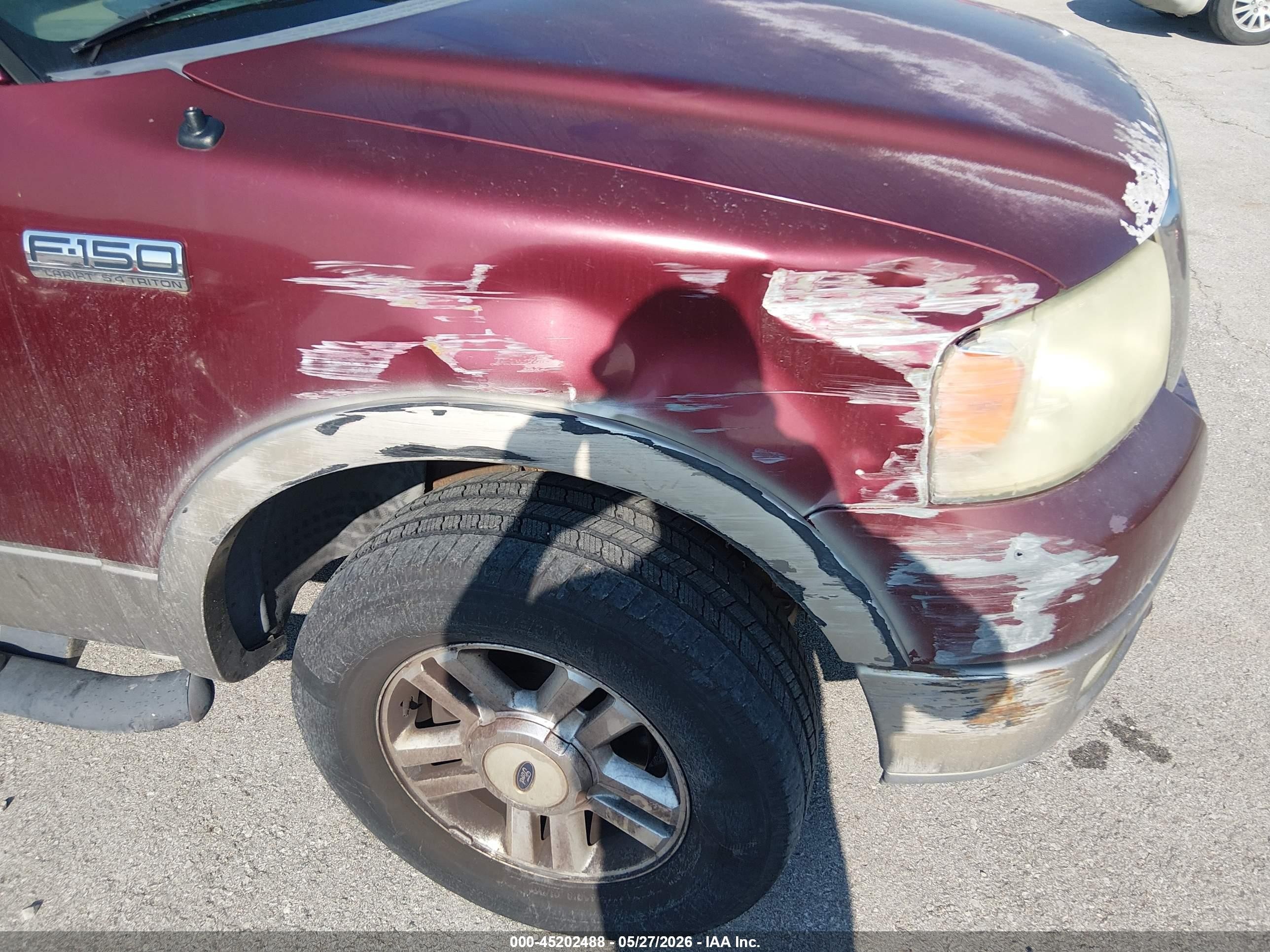 2004 Ford F-150 Fx4/lariat/xl/xlt Бордовый vin: 1FTPX14564NA58998