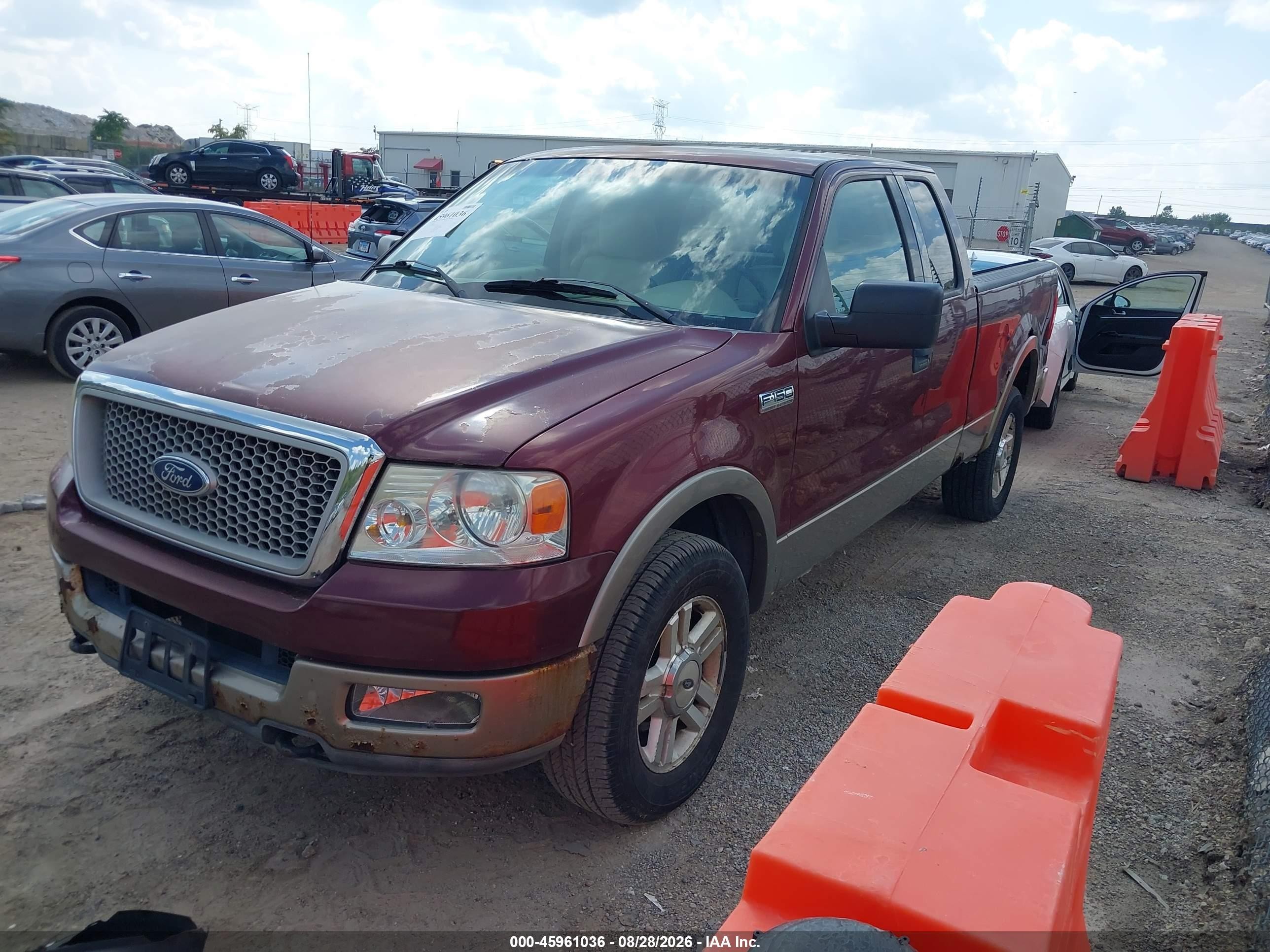 2004 Ford F-150 Fx4/lariat/xl/xlt Burgundy vin: 1FTPX14564NA98059