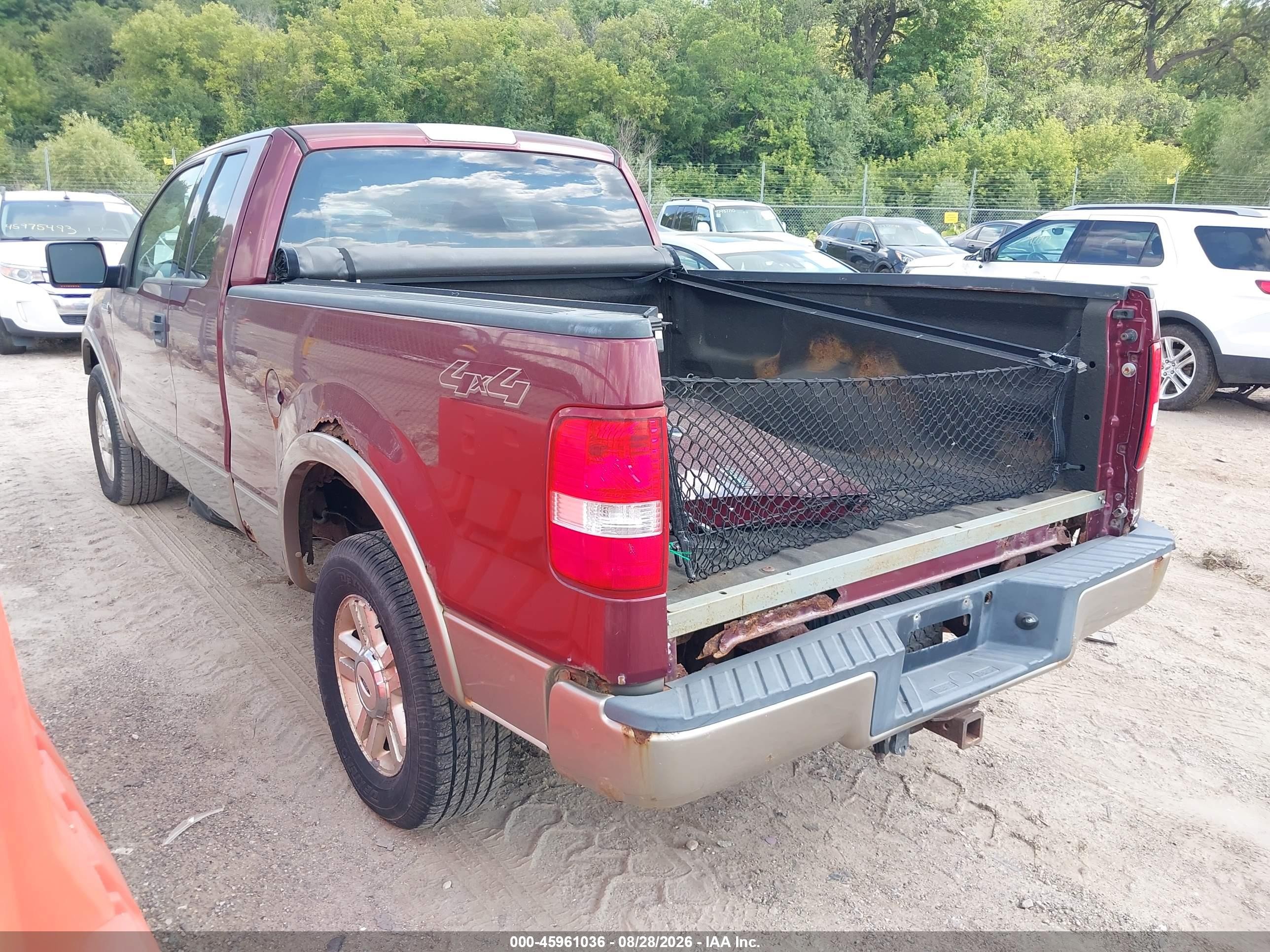 2004 Ford F-150 Fx4/lariat/xl/xlt Burgundy vin: 1FTPX14564NA98059