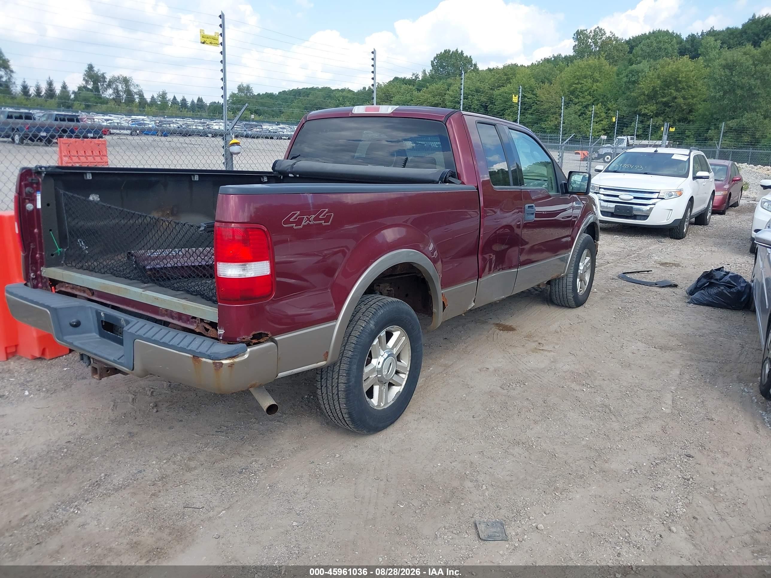 2004 Ford F-150 Fx4/lariat/xl/xlt Burgundy vin: 1FTPX14564NA98059