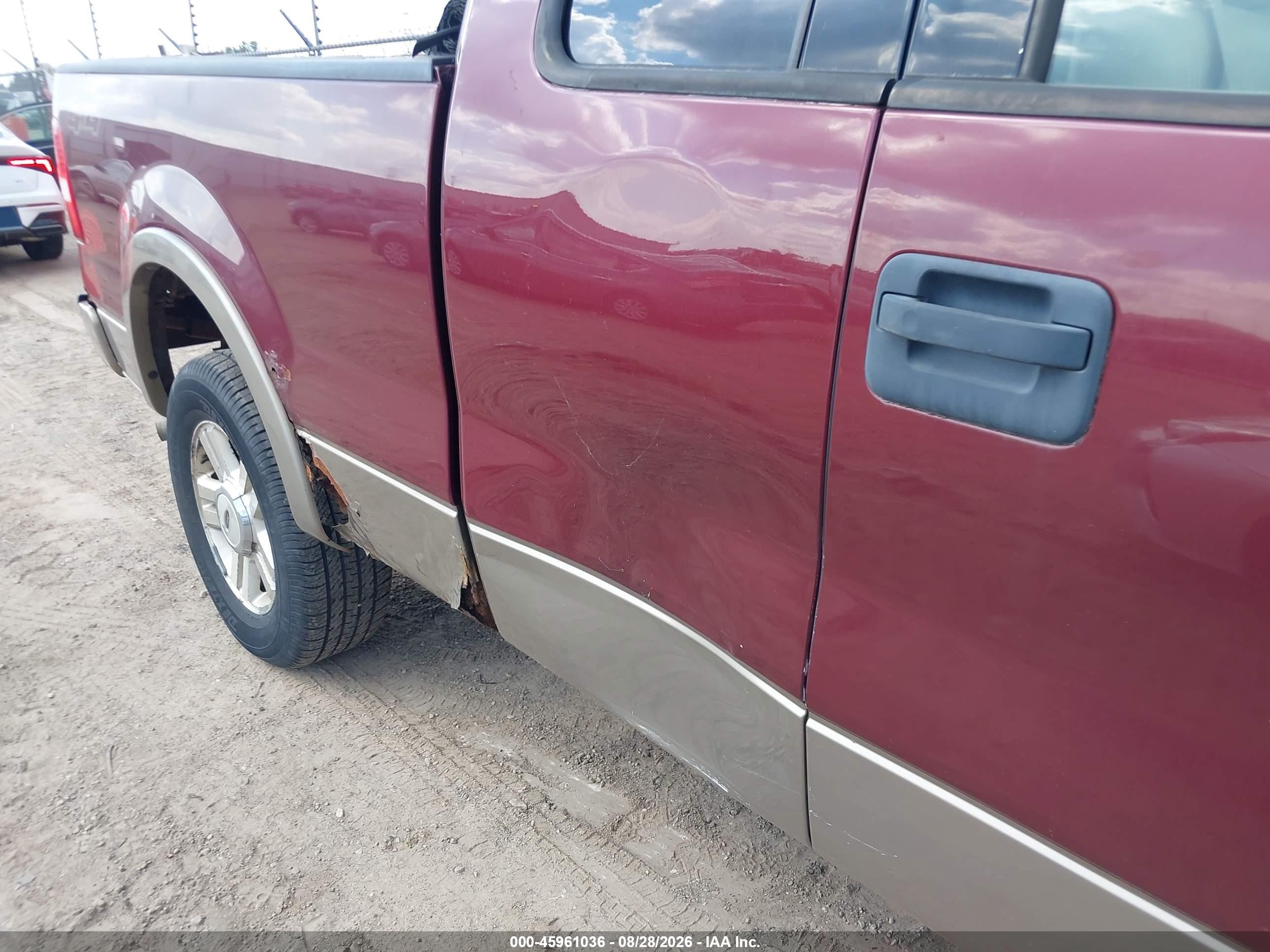 2004 Ford F-150 Fx4/lariat/xl/xlt Burgundy vin: 1FTPX14564NA98059