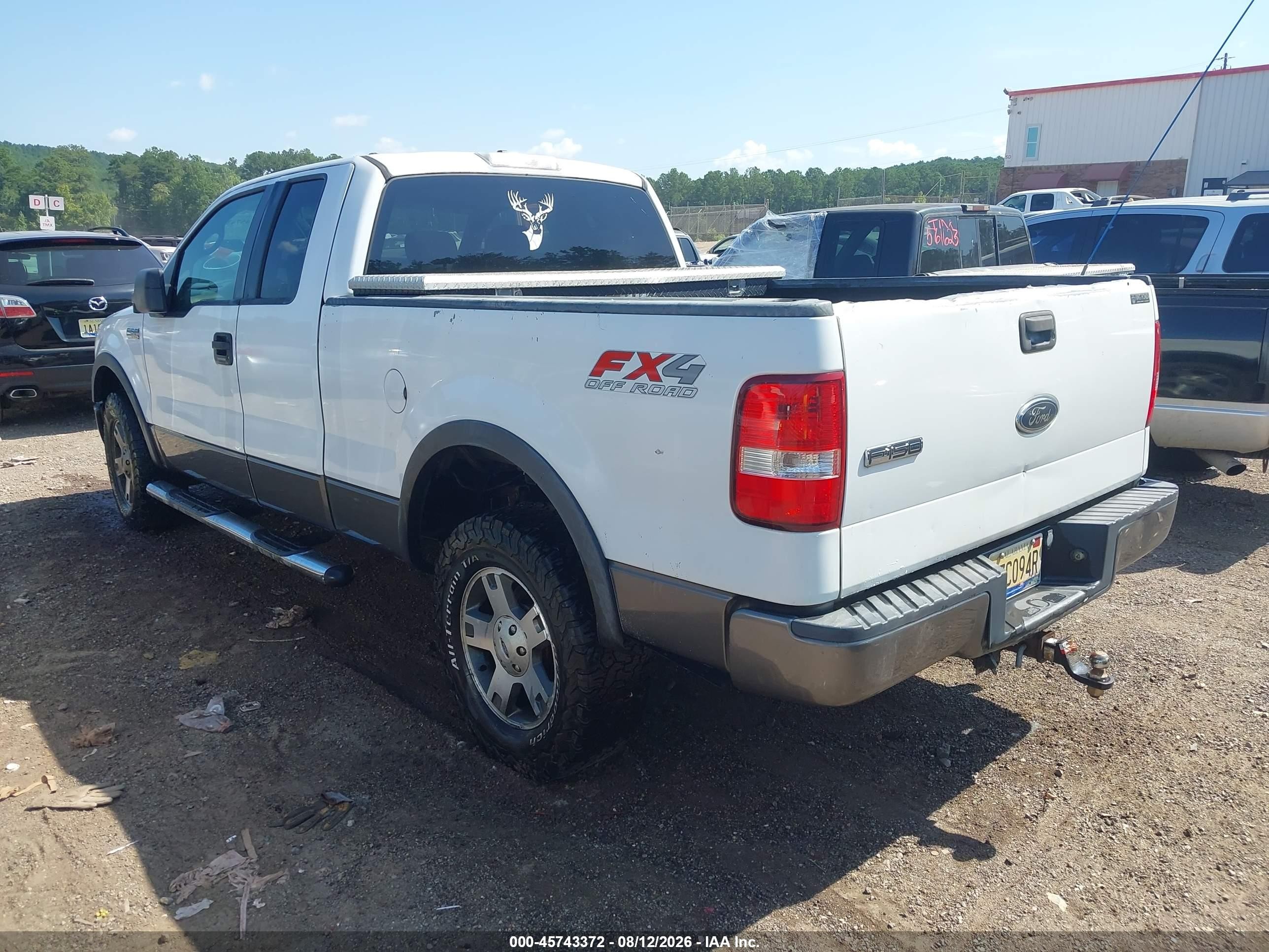2005 Ford F-150 Fx4/lariat/xl/xlt White vin: 1FTPX14565FA05052