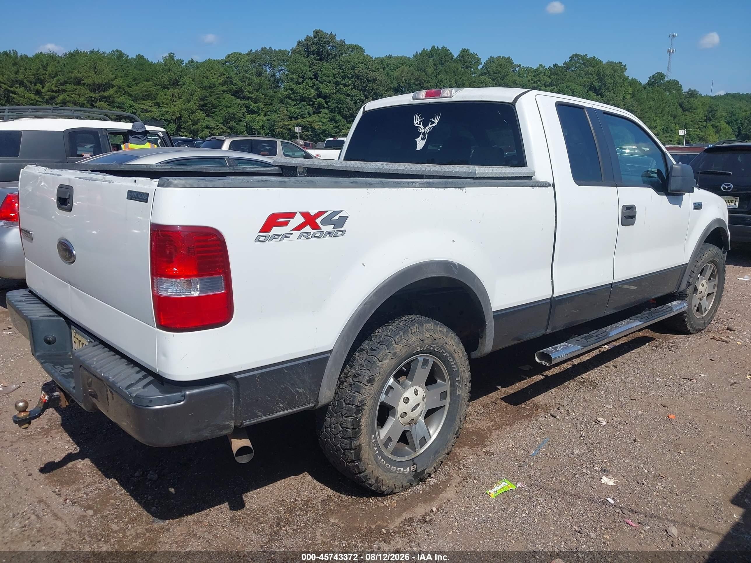 2005 Ford F-150 Fx4/lariat/xl/xlt White vin: 1FTPX14565FA05052