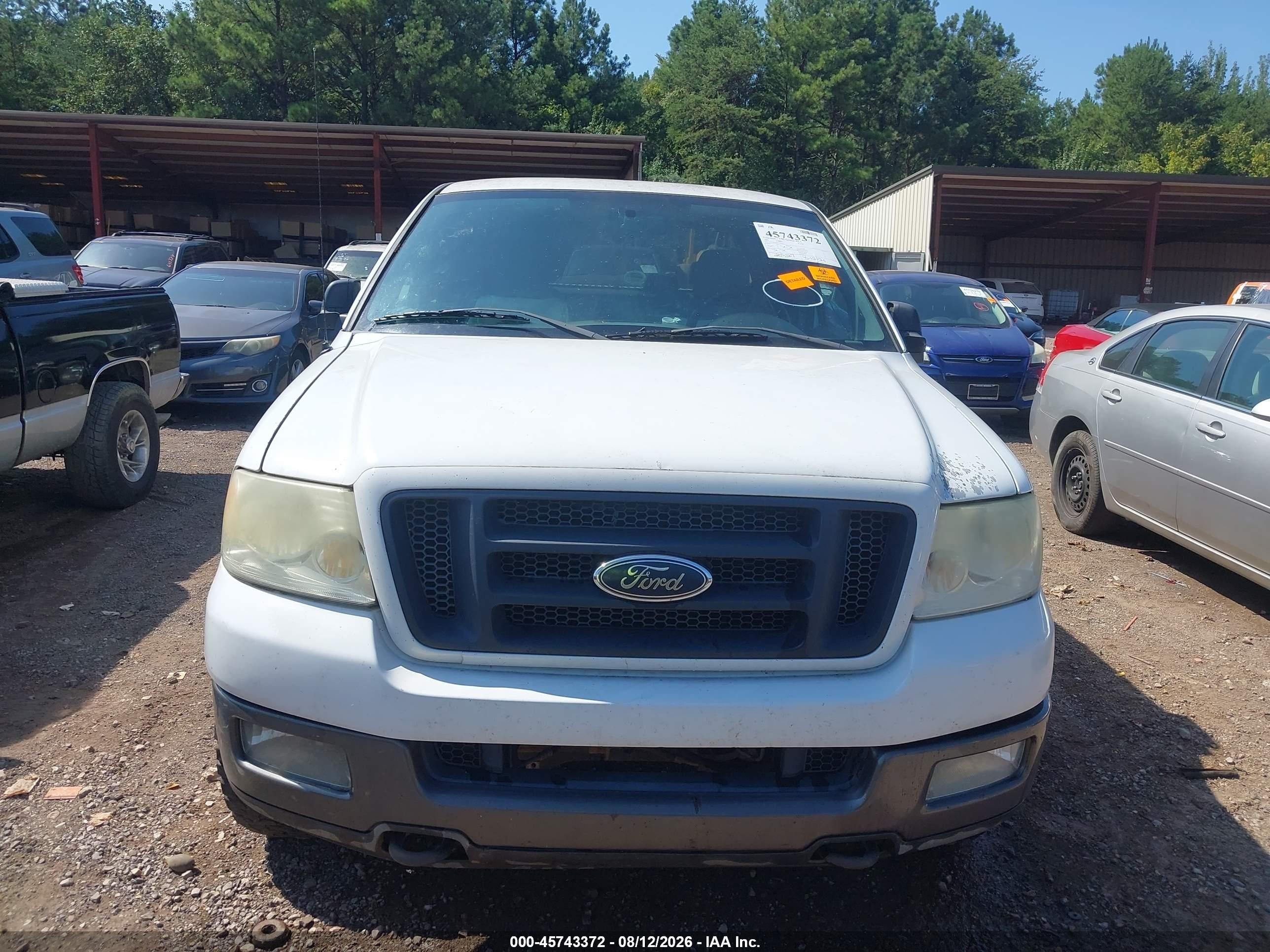 2005 Ford F-150 Fx4/lariat/xl/xlt White vin: 1FTPX14565FA05052