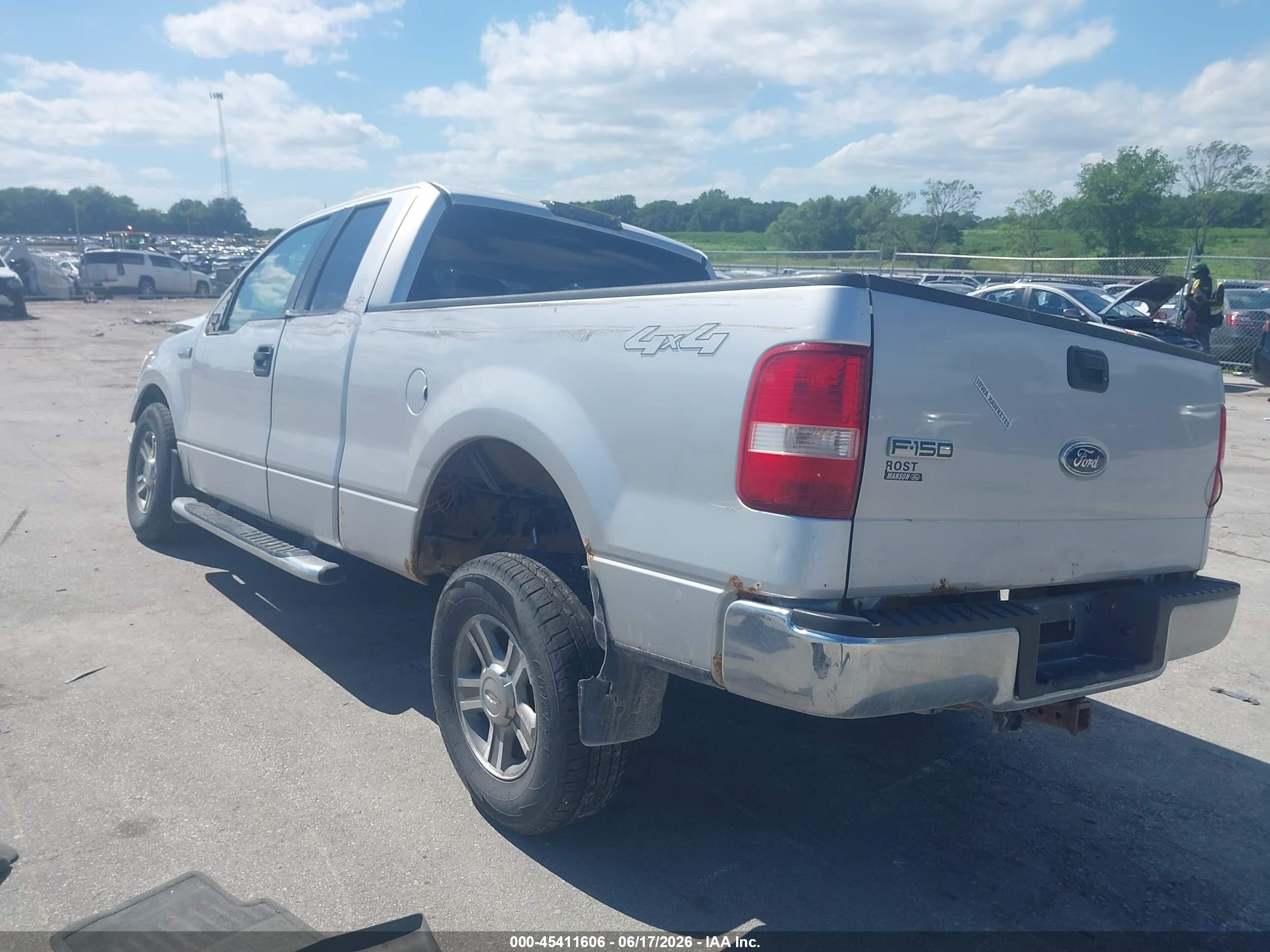2005 Ford F-150 Fx4/lariat/xl/xlt Silver vin: 1FTPX14565FB59308