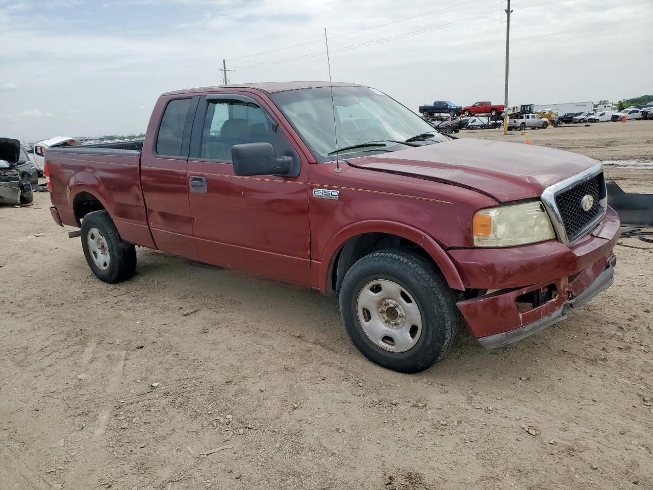 2005 Ford F150 Burgundy vin: 1FTPX14565NA13819