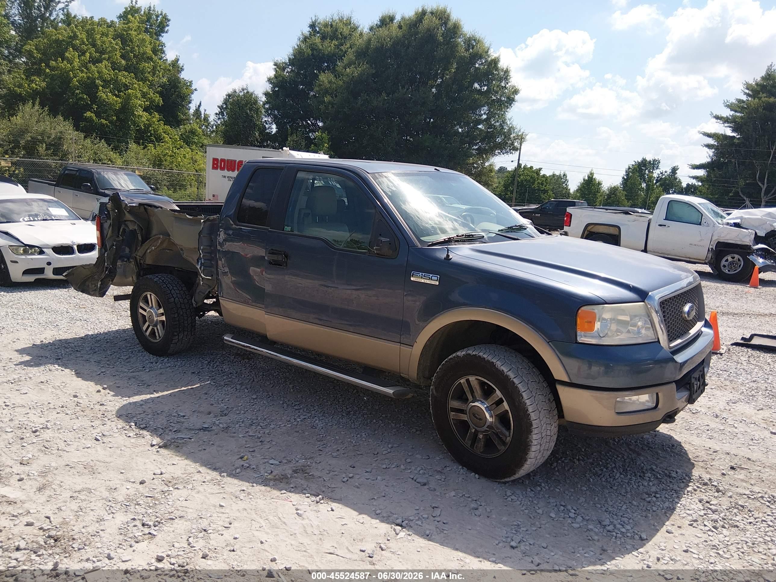 2005 Ford F-150 Fx4/lariat/xl/xlt Blue vin: 1FTPX14565NA75401