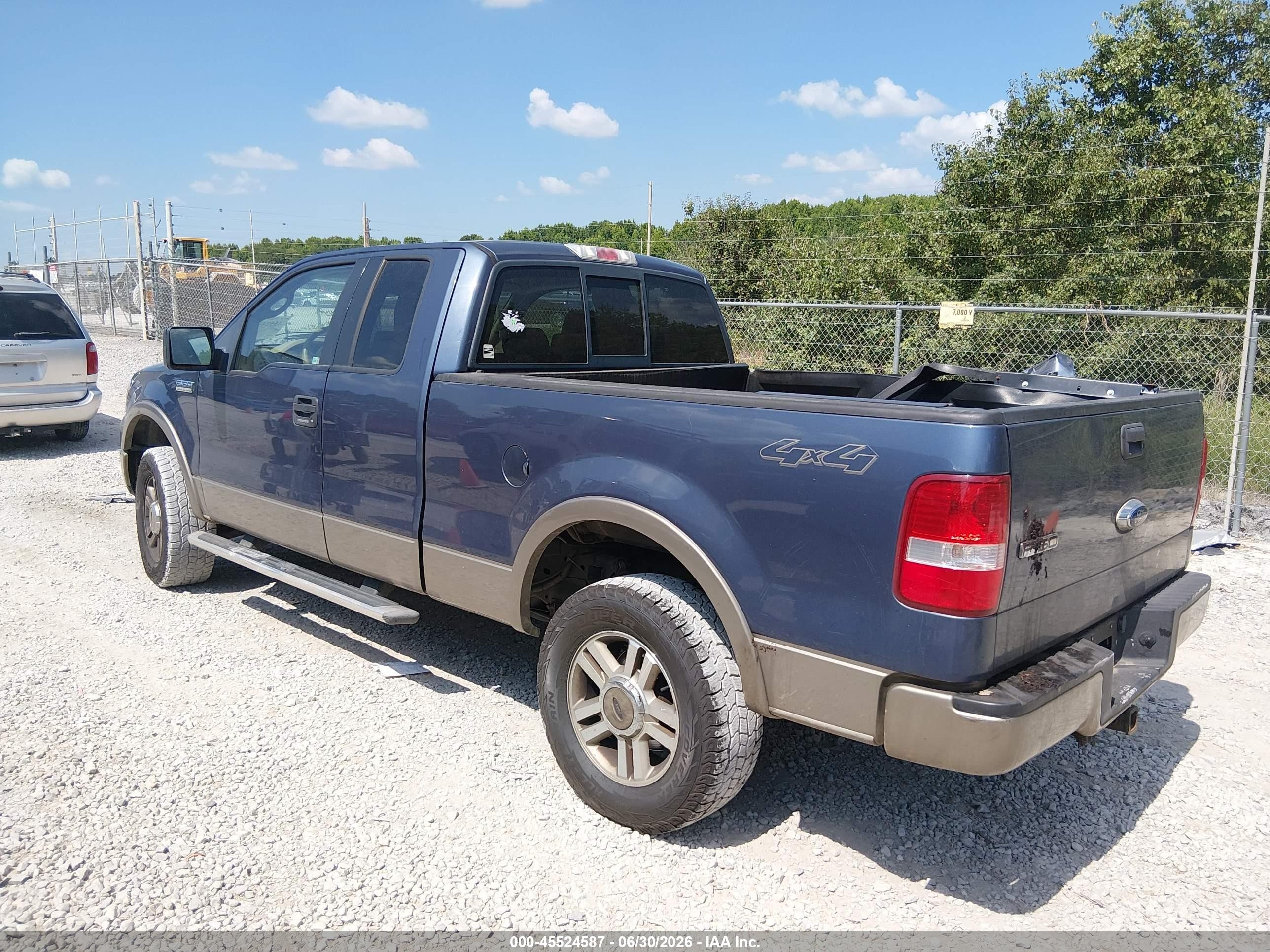2005 Ford F-150 Fx4/lariat/xl/xlt Blue vin: 1FTPX14565NA75401