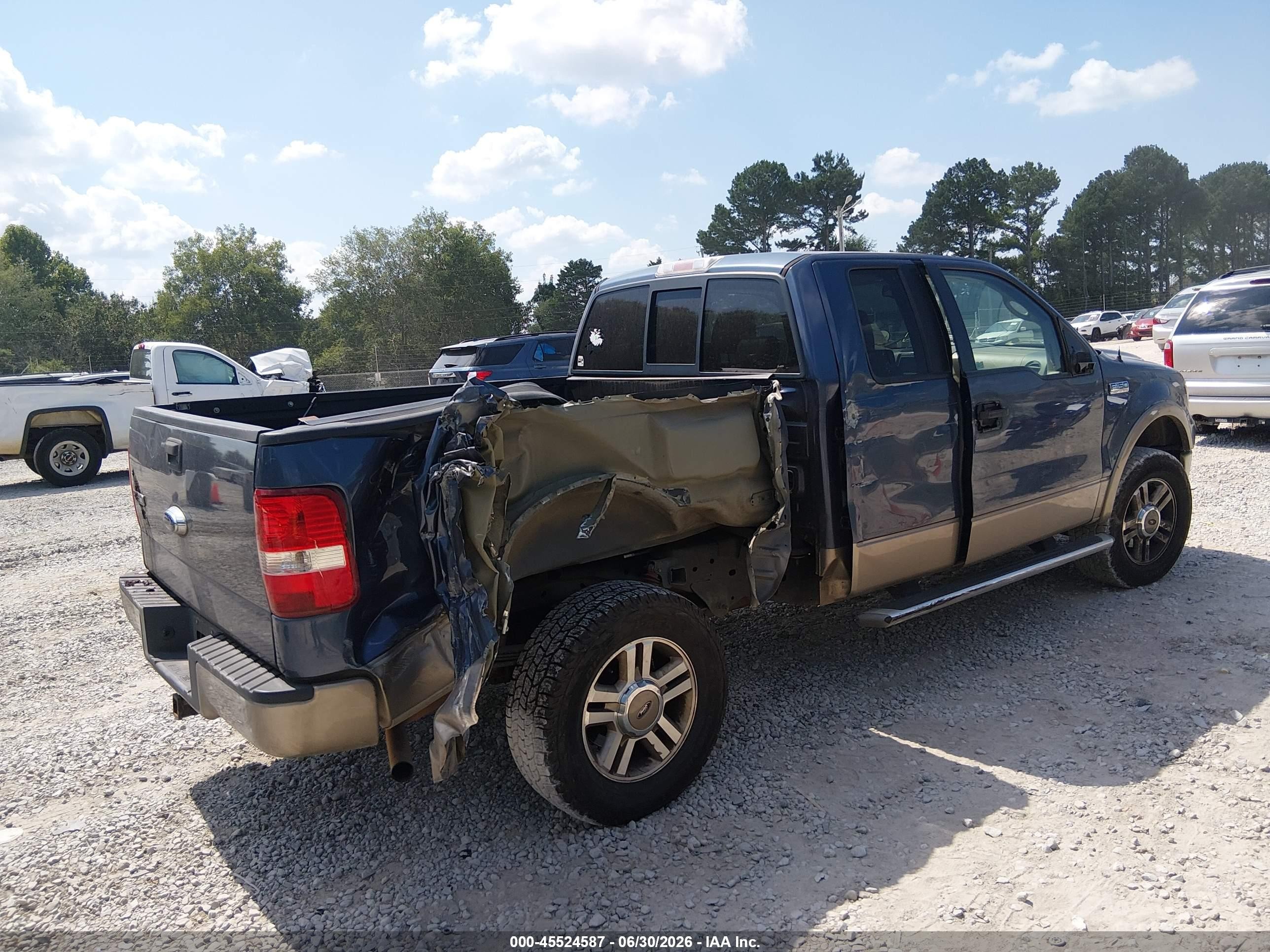 2005 Ford F-150 Fx4/lariat/xl/xlt Blue vin: 1FTPX14565NA75401