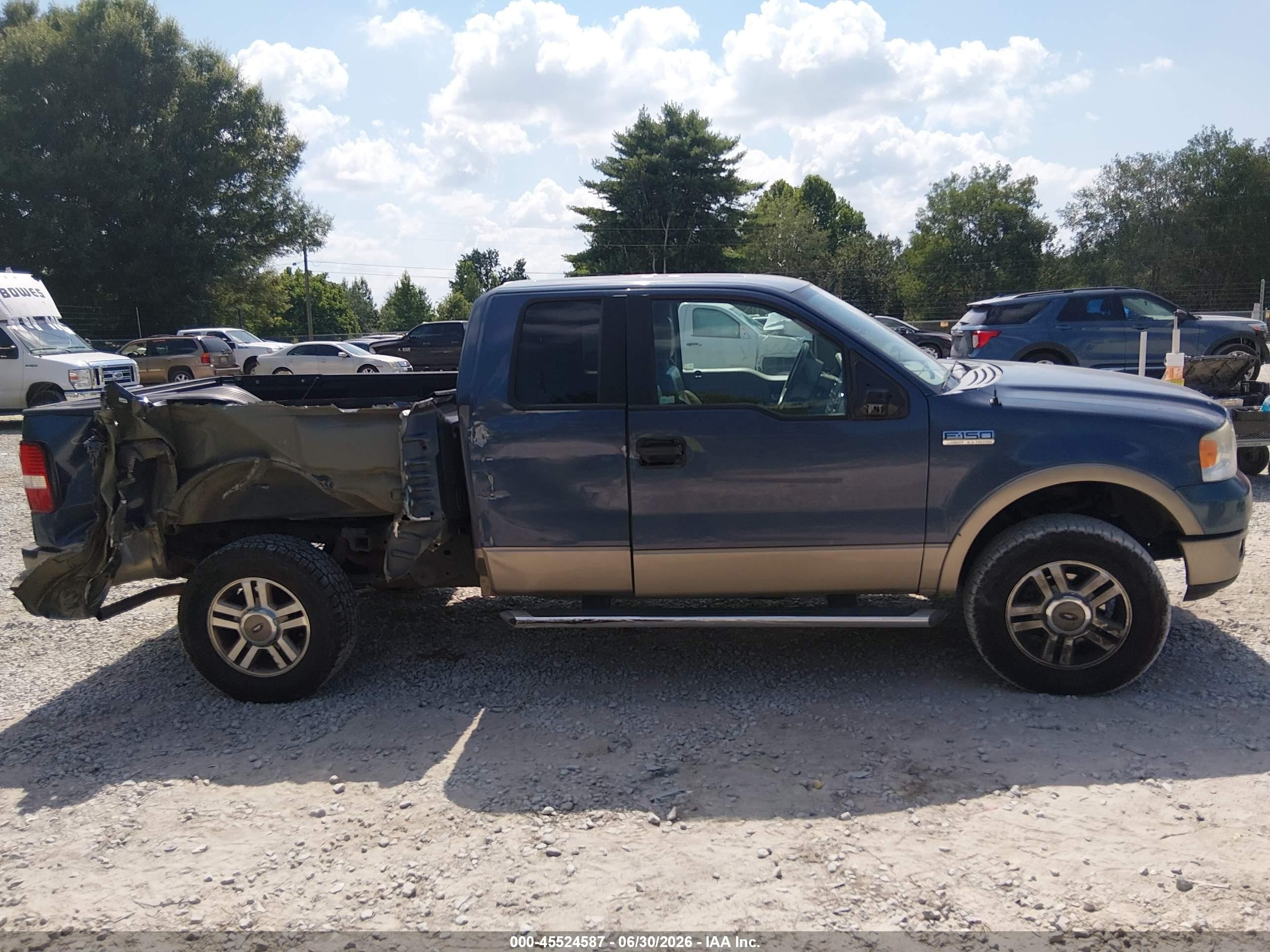 2005 Ford F-150 Fx4/lariat/xl/xlt Blue vin: 1FTPX14565NA75401