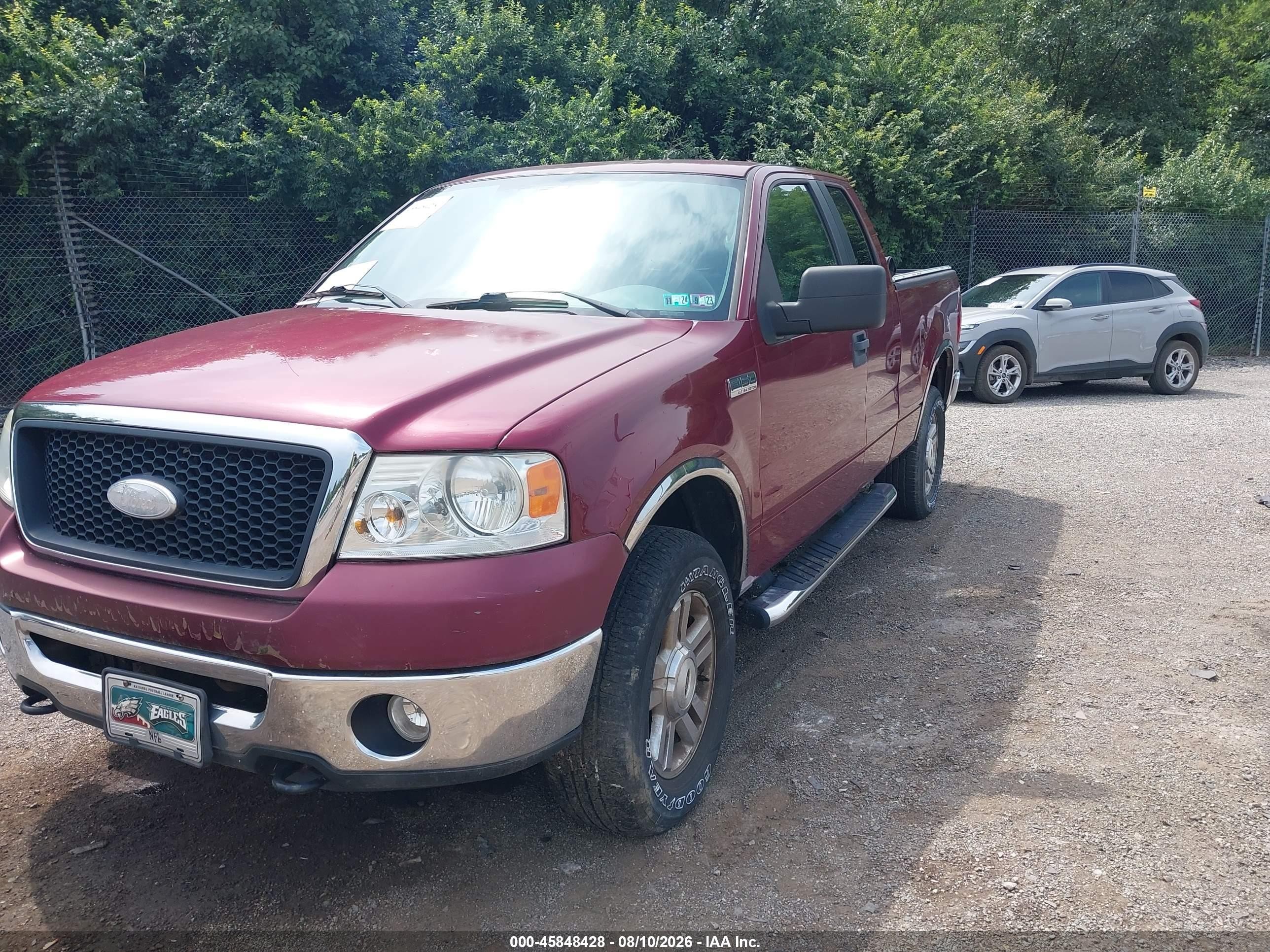 2006 Ford F-150 Fx4/lariat/xl/xlt Burgundy vin: 1FTPX14566KD80609