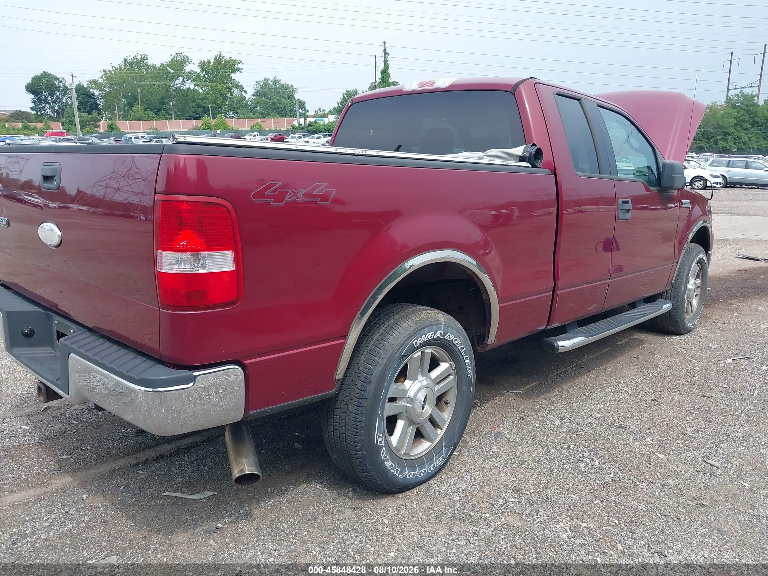 2006 Ford F-150 Fx4/lariat/xl/xlt Burgundy vin: 1FTPX14566KD80609