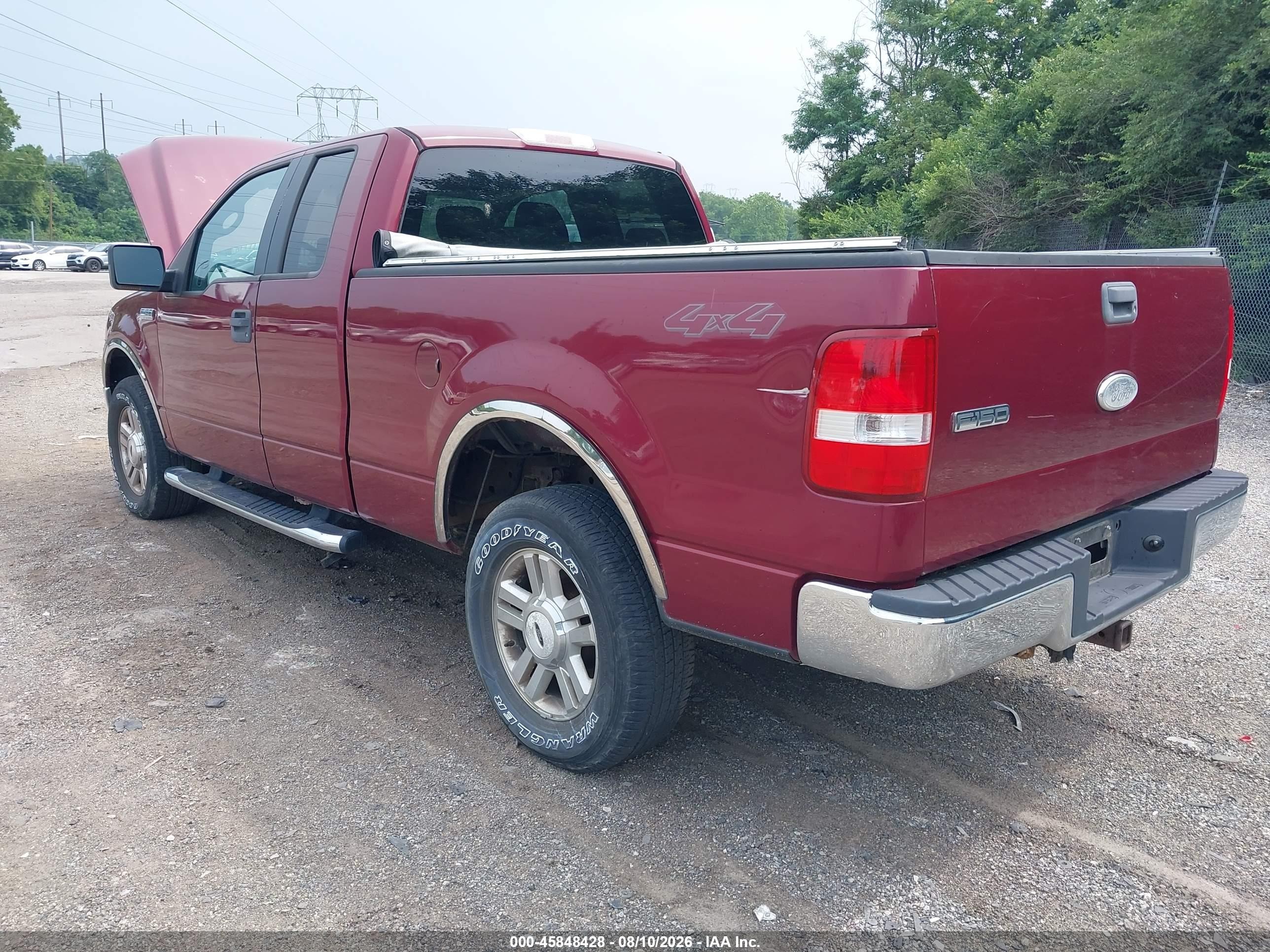 2006 Ford F-150 Fx4/lariat/xl/xlt Burgundy vin: 1FTPX14566KD80609