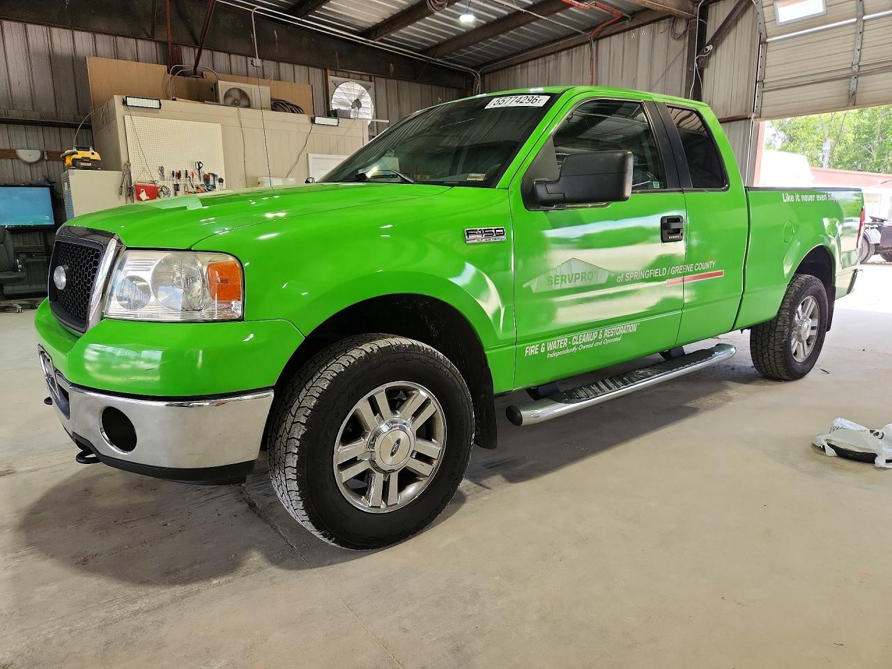2006 Ford F150 Green vin: 1FTPX14566NB83356