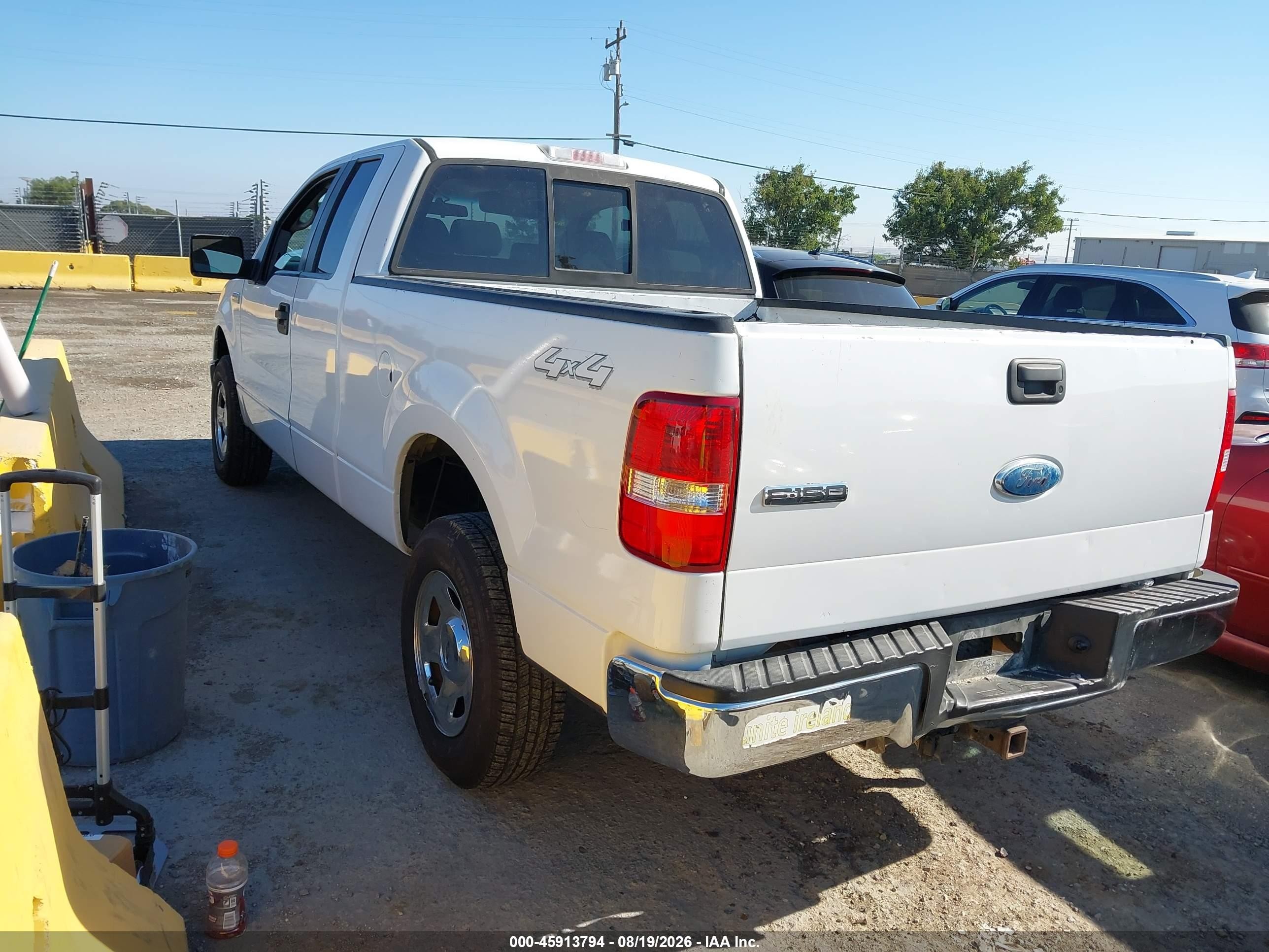 2007 Ford F-150 Fx4/lariat/xl/xlt Белый vin: 1FTPX14567FA11355