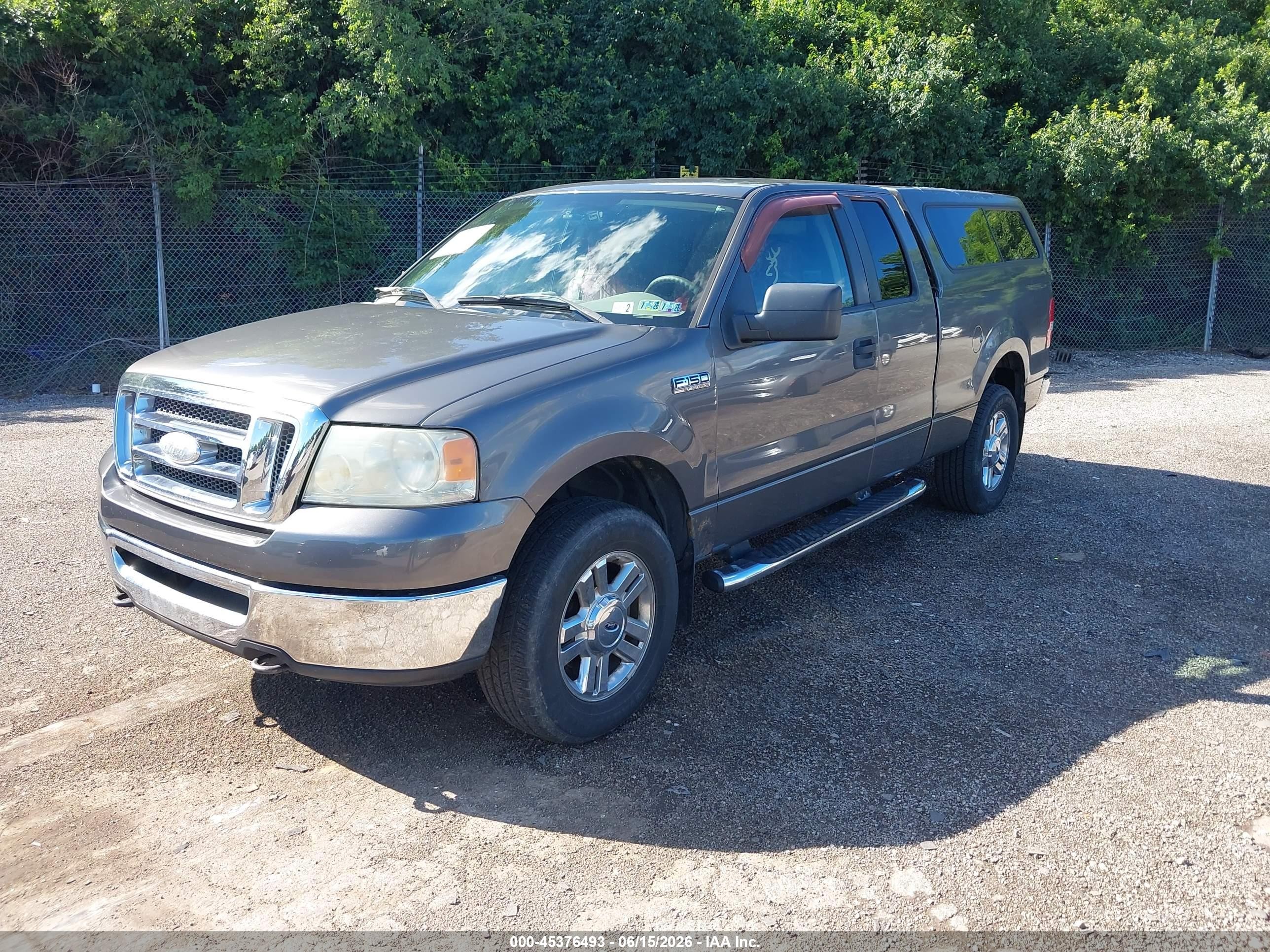 2008 Ford F-150 Fx4/lariat/xl/xlt Gray vin: 1FTPX14568FA89653