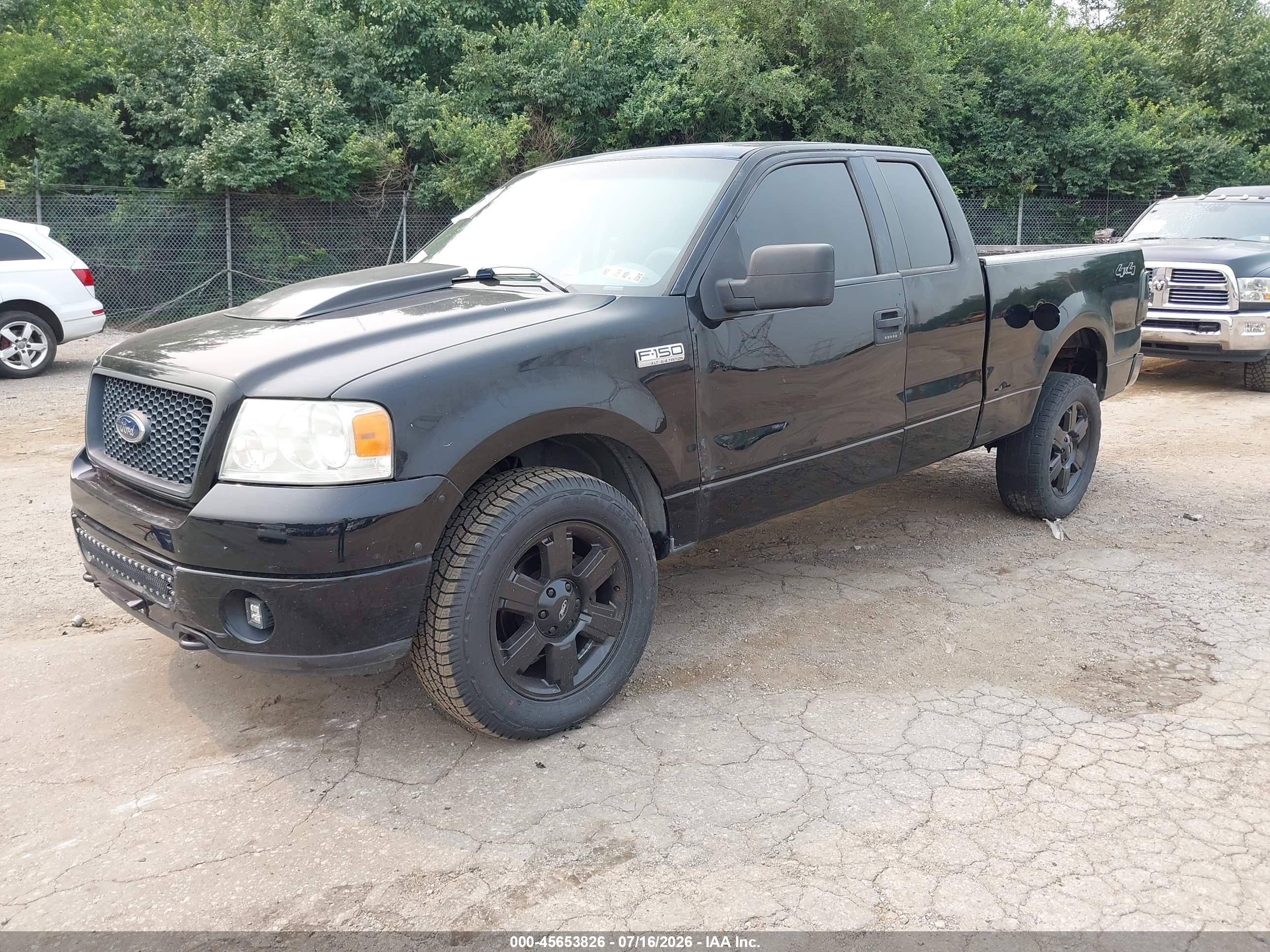 2004 Ford F-150 Fx4/lariat/xl/xlt Black vin: 1FTPX14574FA24367