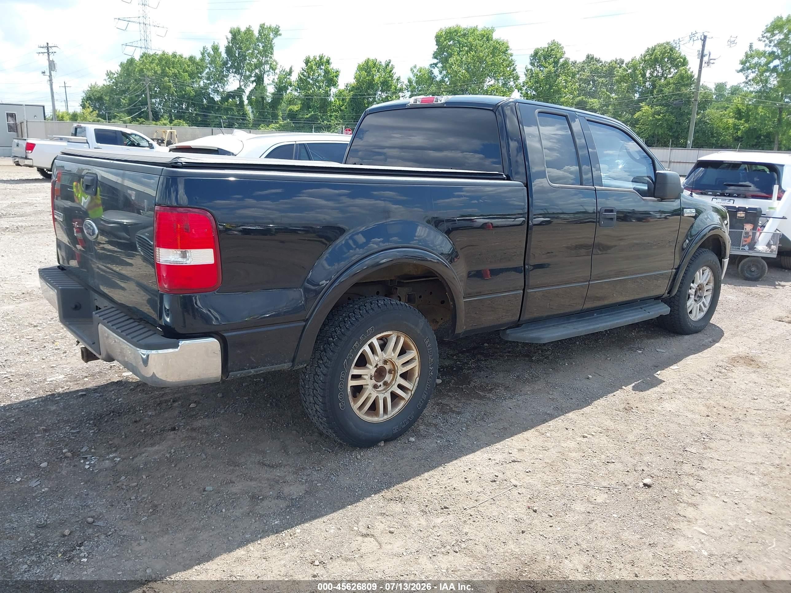2004 Ford F-150 Fx4/lariat/xl/xlt Black vin: 1FTPX14574NA43345