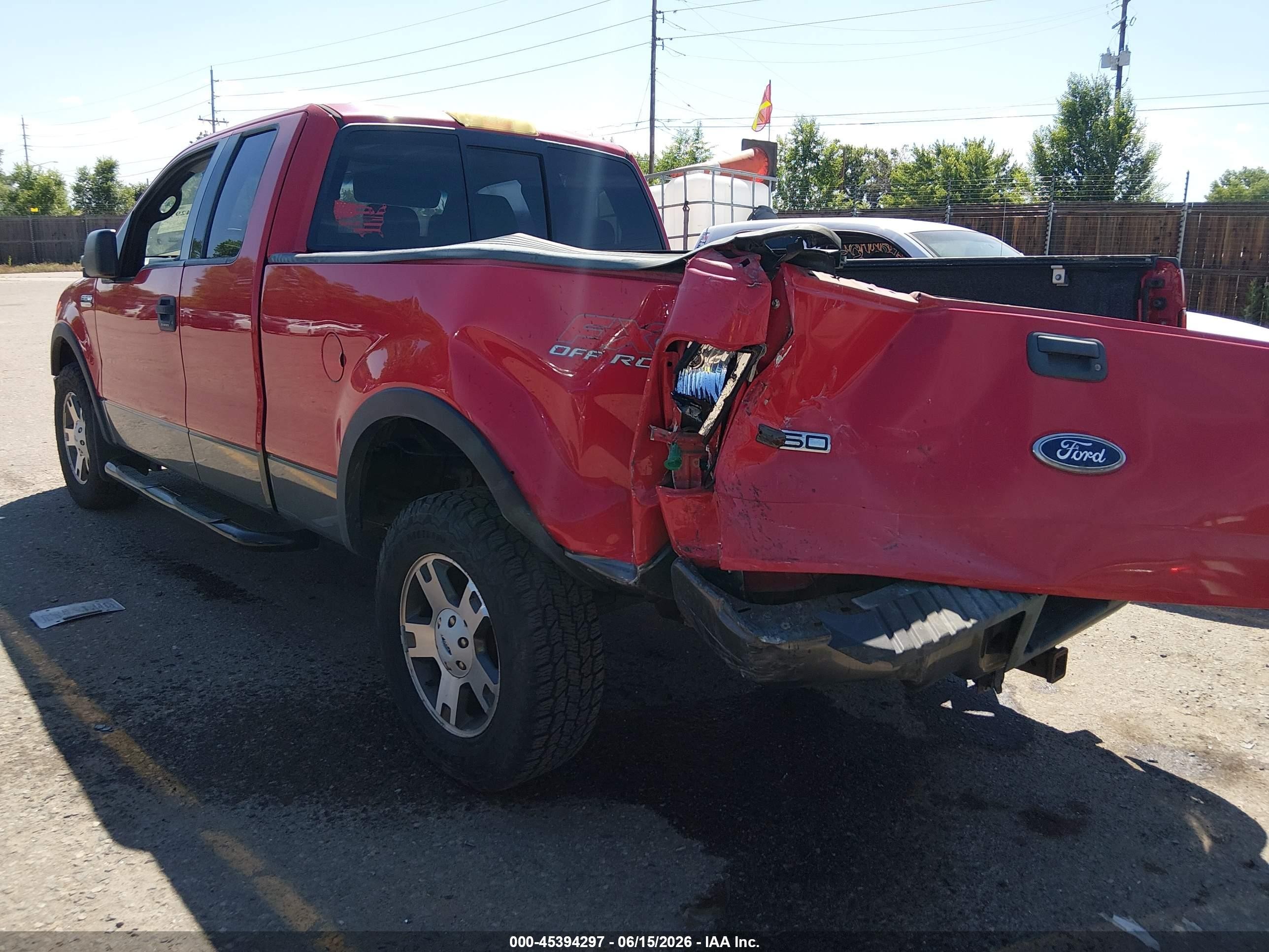 2004 Ford F-150 Fx4/lariat/xl/xlt Красный vin: 1FTPX14574NA94750
