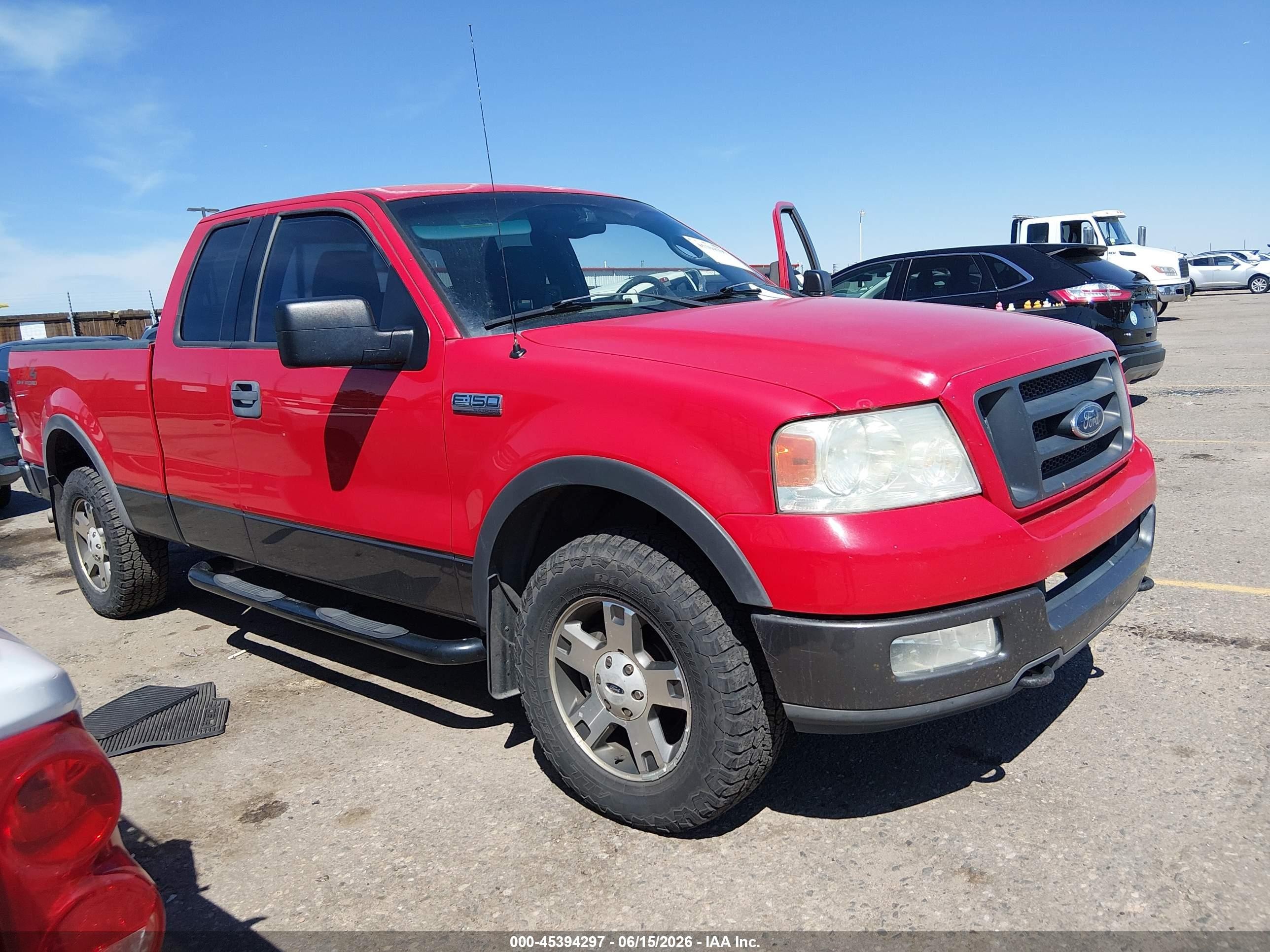 2004 Ford F-150 Fx4/lariat/xl/xlt Красный vin: 1FTPX14574NA94750