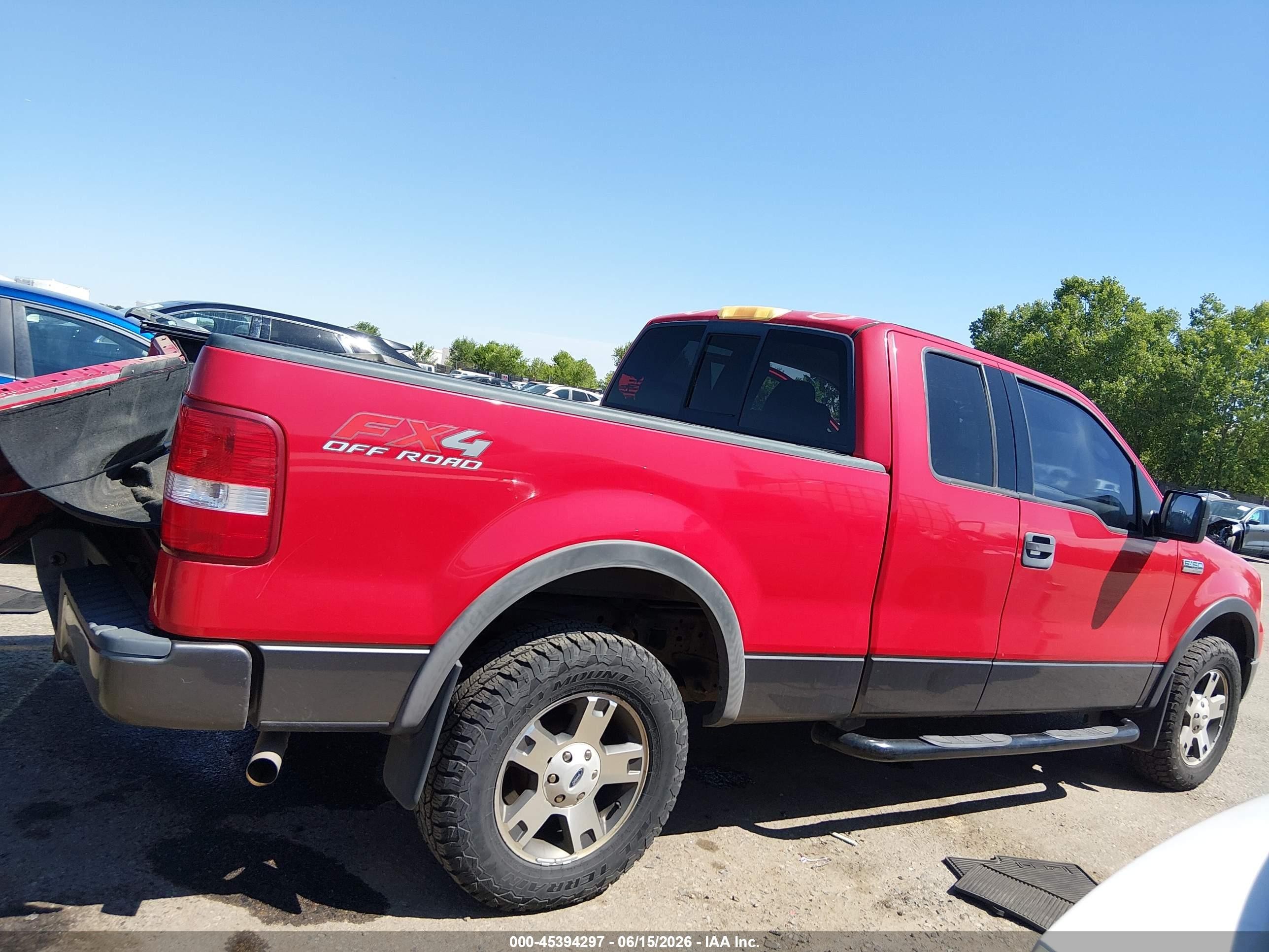 2004 Ford F-150 Fx4/lariat/xl/xlt Красный vin: 1FTPX14574NA94750