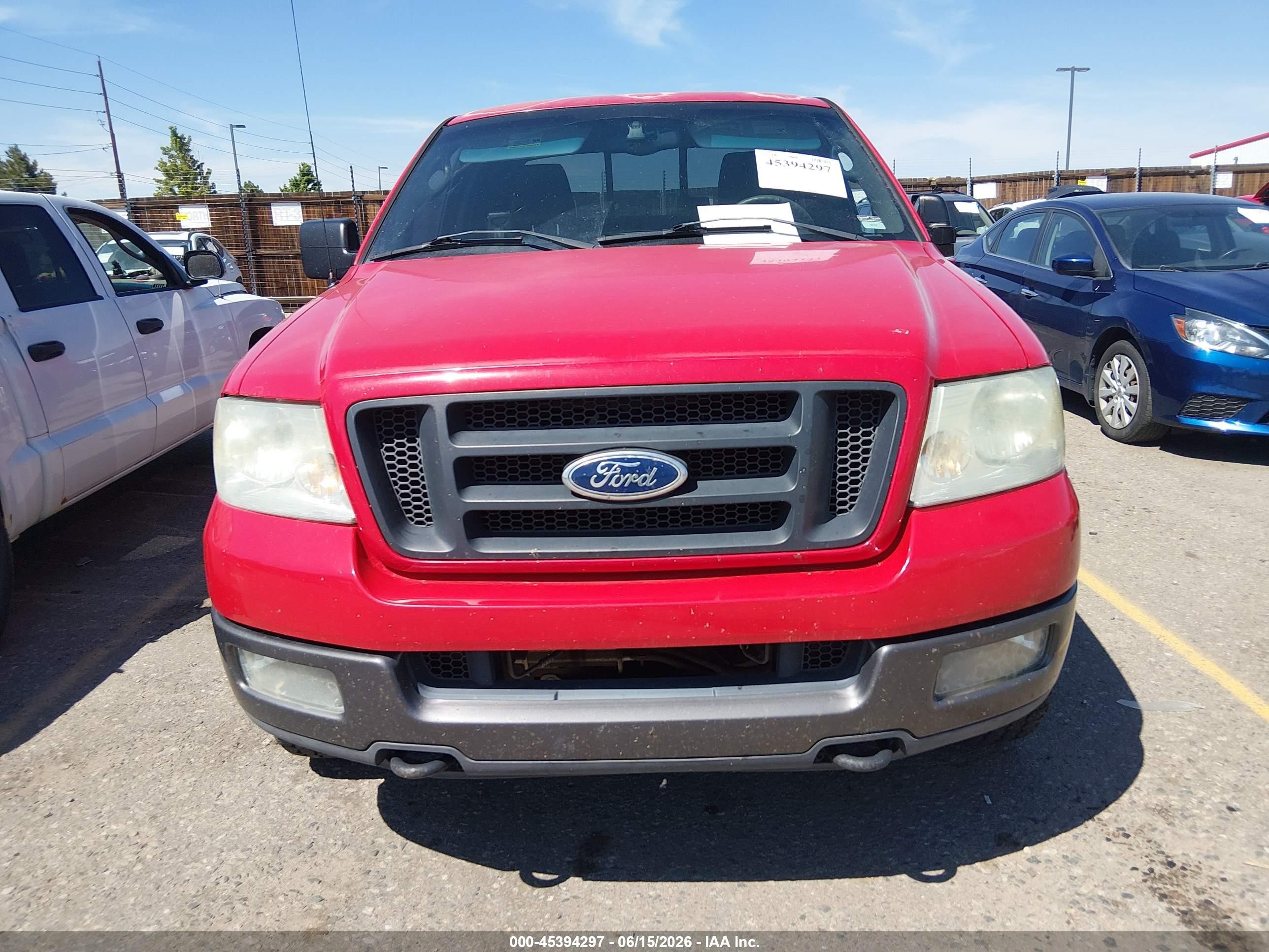 2004 Ford F-150 Fx4/lariat/xl/xlt Красный vin: 1FTPX14574NA94750