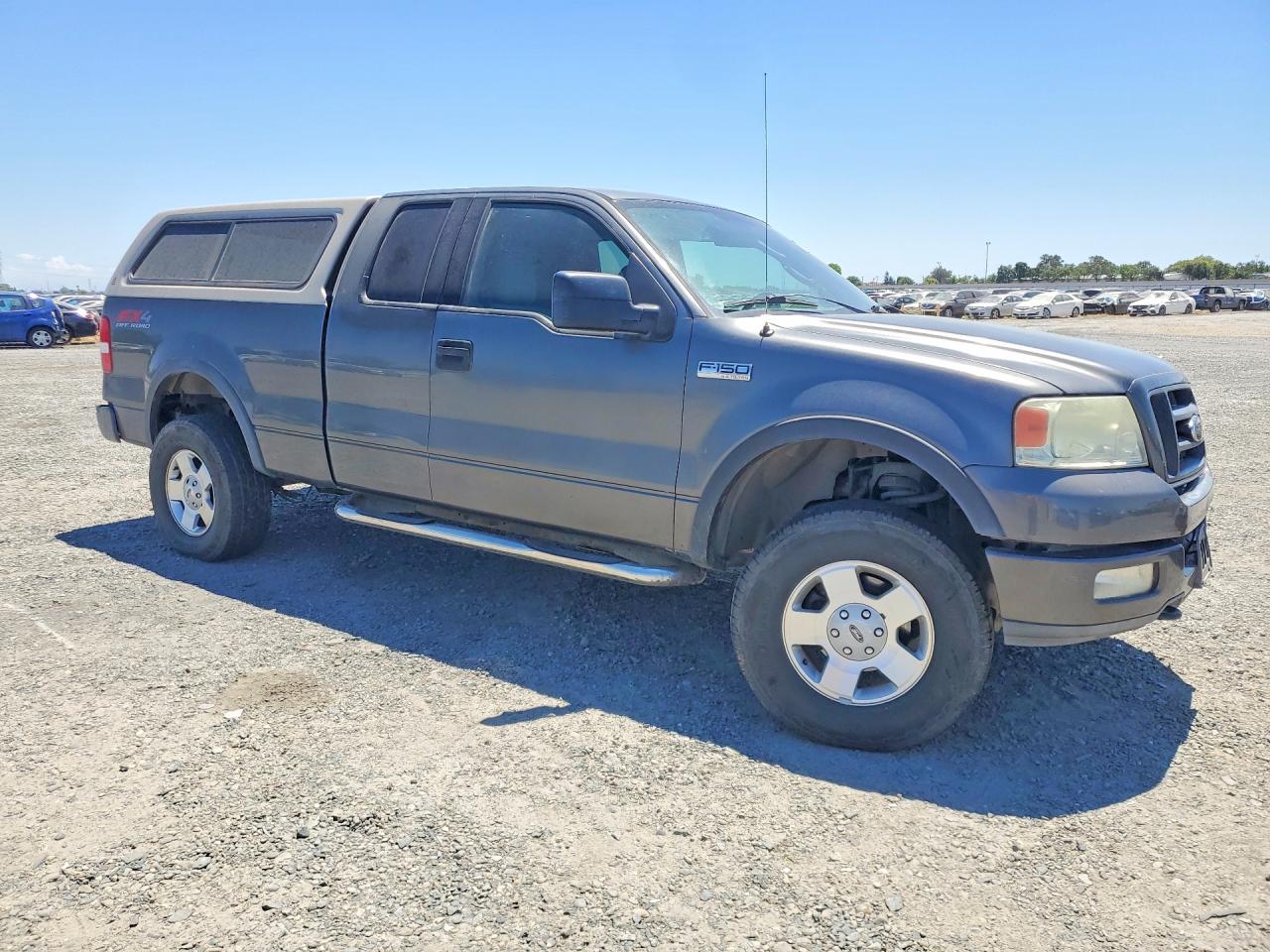 2004 Ford F150 Gray vin: 1FTPX14574NB00501