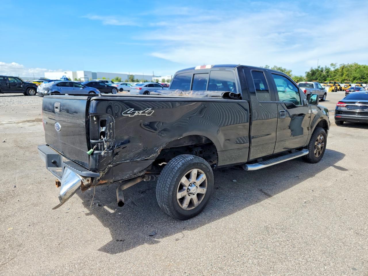 2005 Ford F150 Black vin: 1FTPX14575FA90306