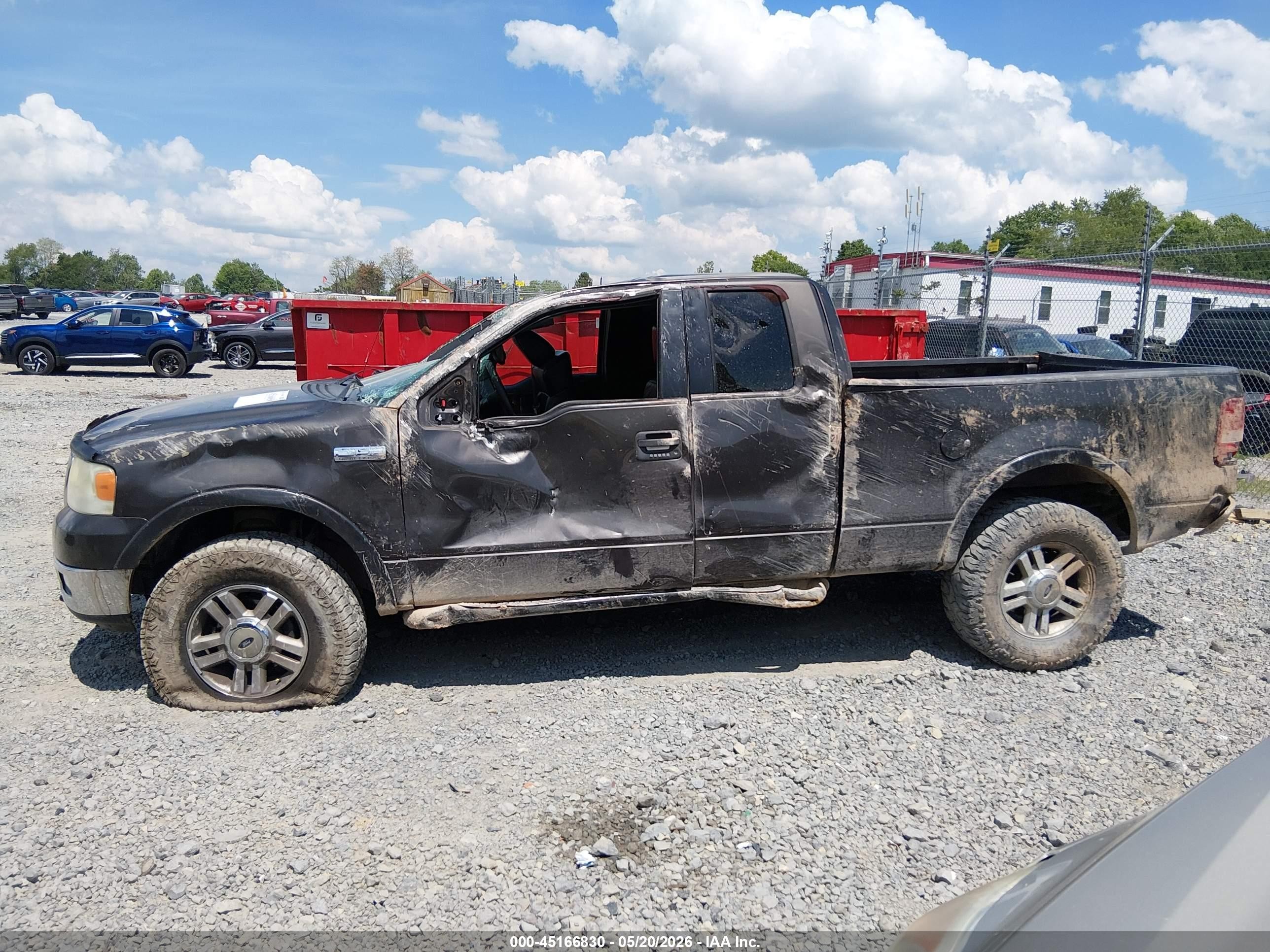 2005 Ford F-150 Fx4/lariat/xl/xlt Black vin: 1FTPX14575FB06777