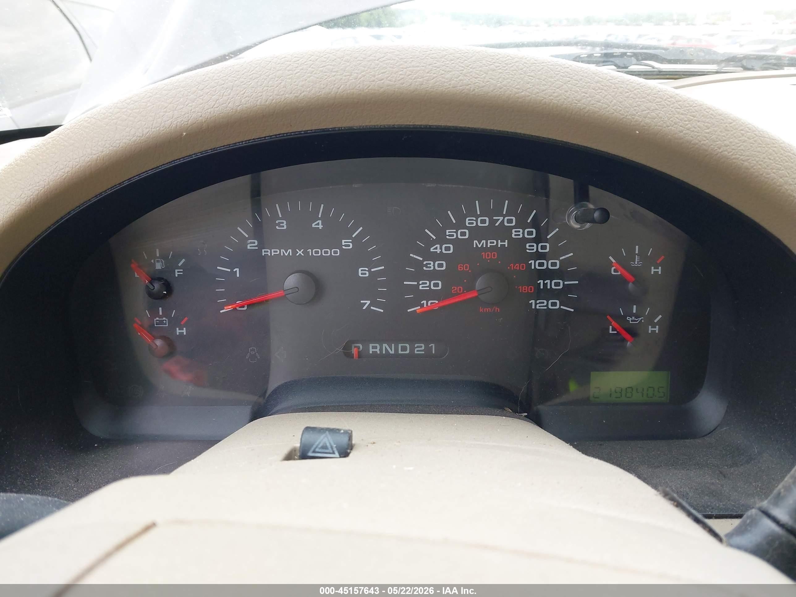 2005 Ford F-150 Fx4/lariat/xl/xlt Brown vin: 1FTPX14575NA26062