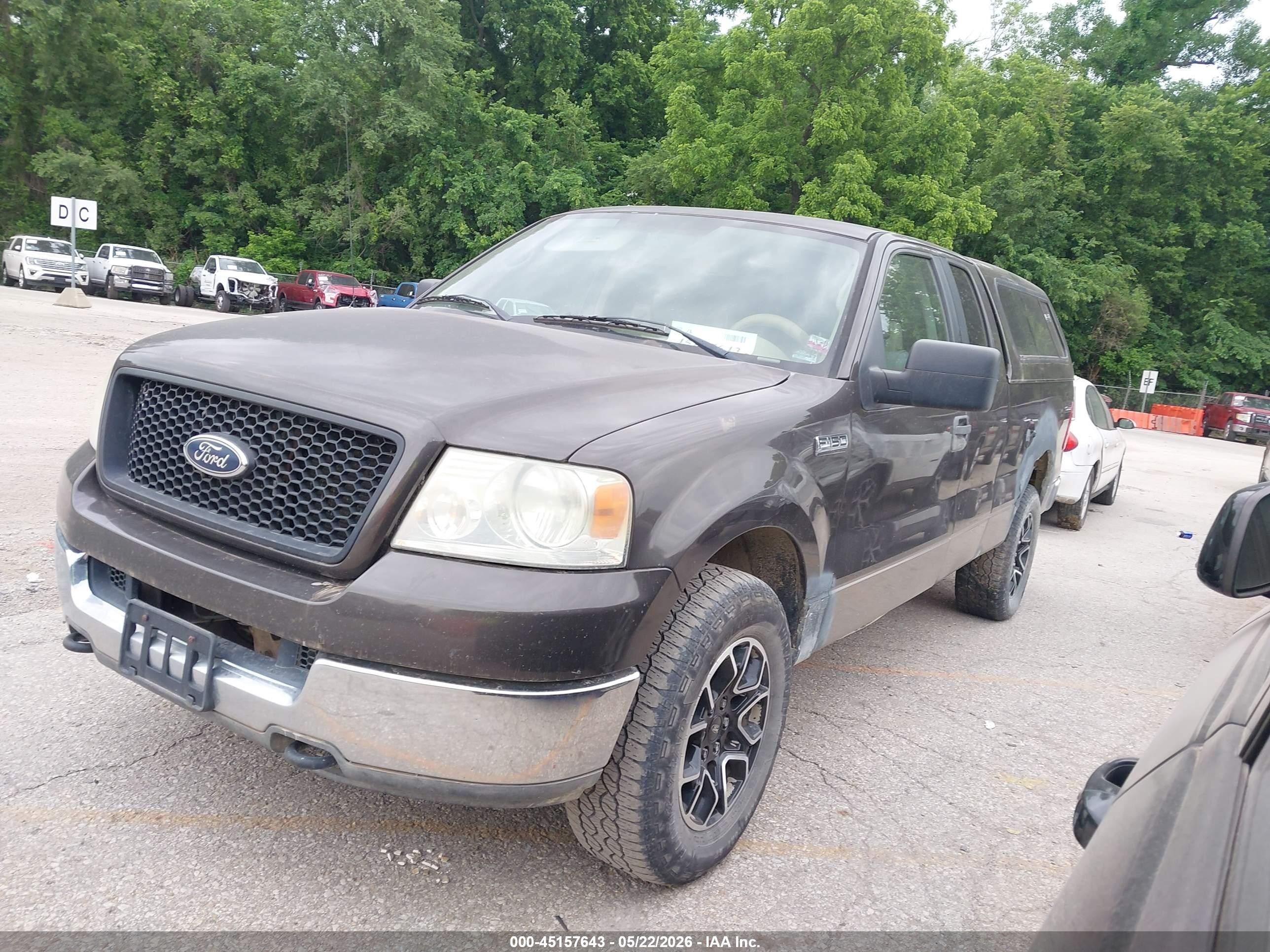 2005 Ford F-150 Fx4/lariat/xl/xlt Brown vin: 1FTPX14575NA26062