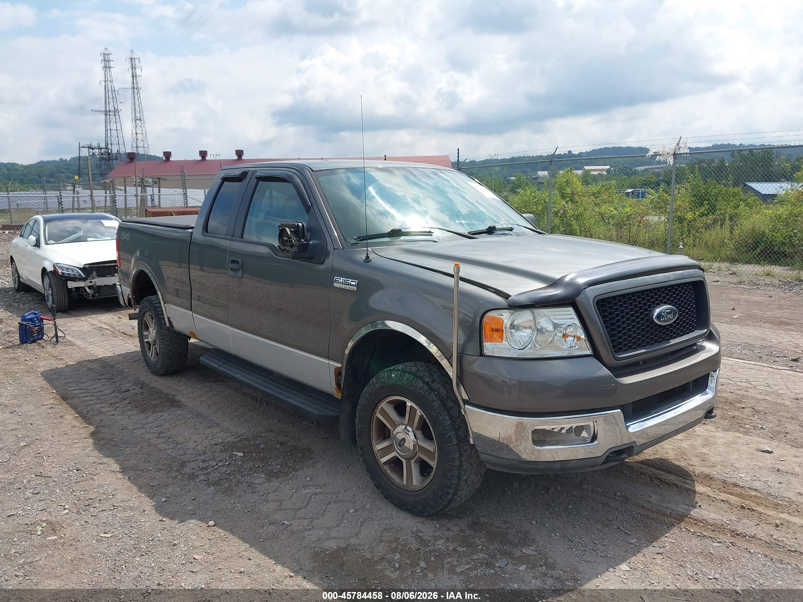 2005 Ford F-150 Fx4/lariat/xl/xlt Gray vin: 1FTPX14575NA43444