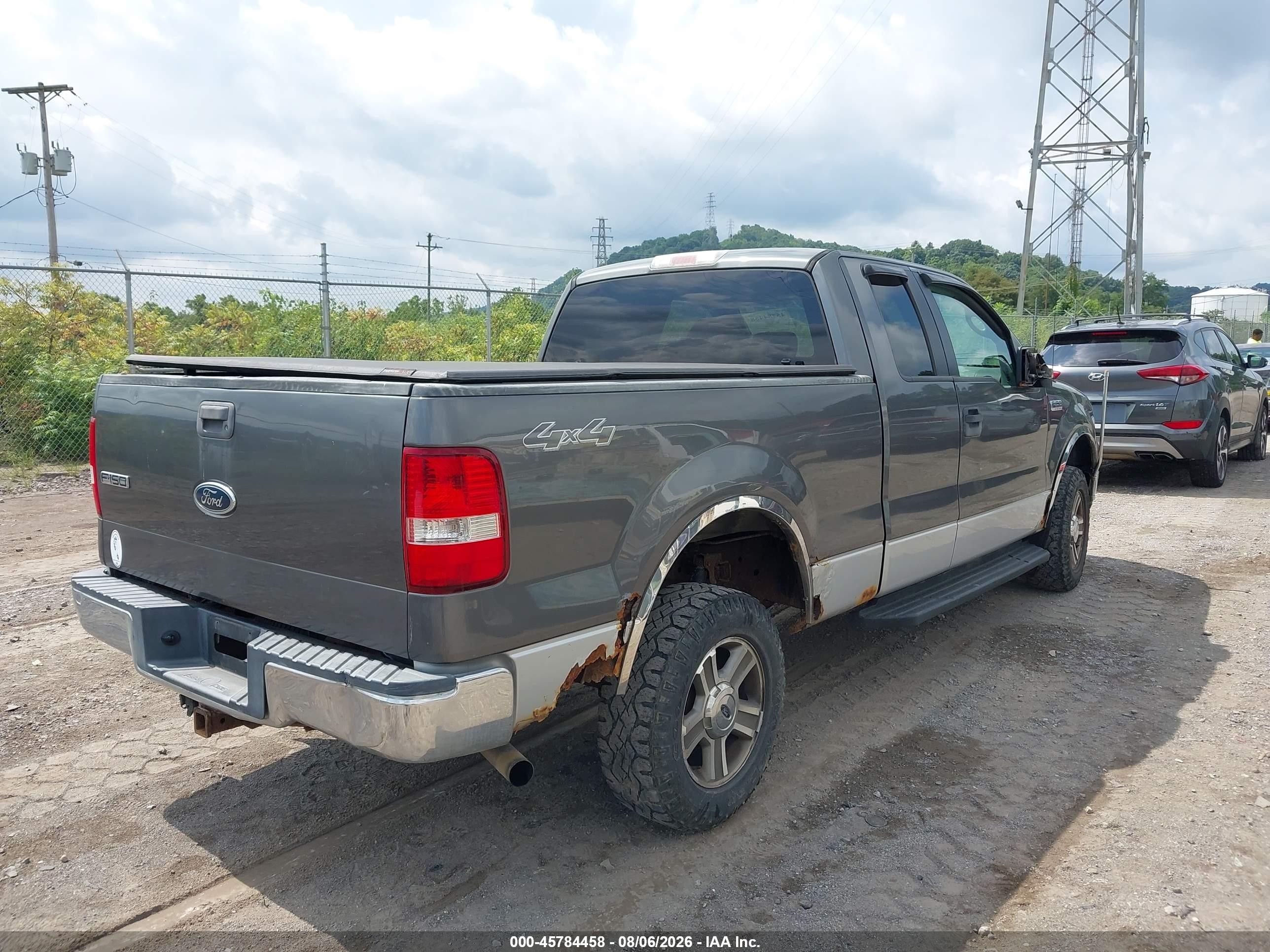 2005 Ford F-150 Fx4/lariat/xl/xlt Gray vin: 1FTPX14575NA43444