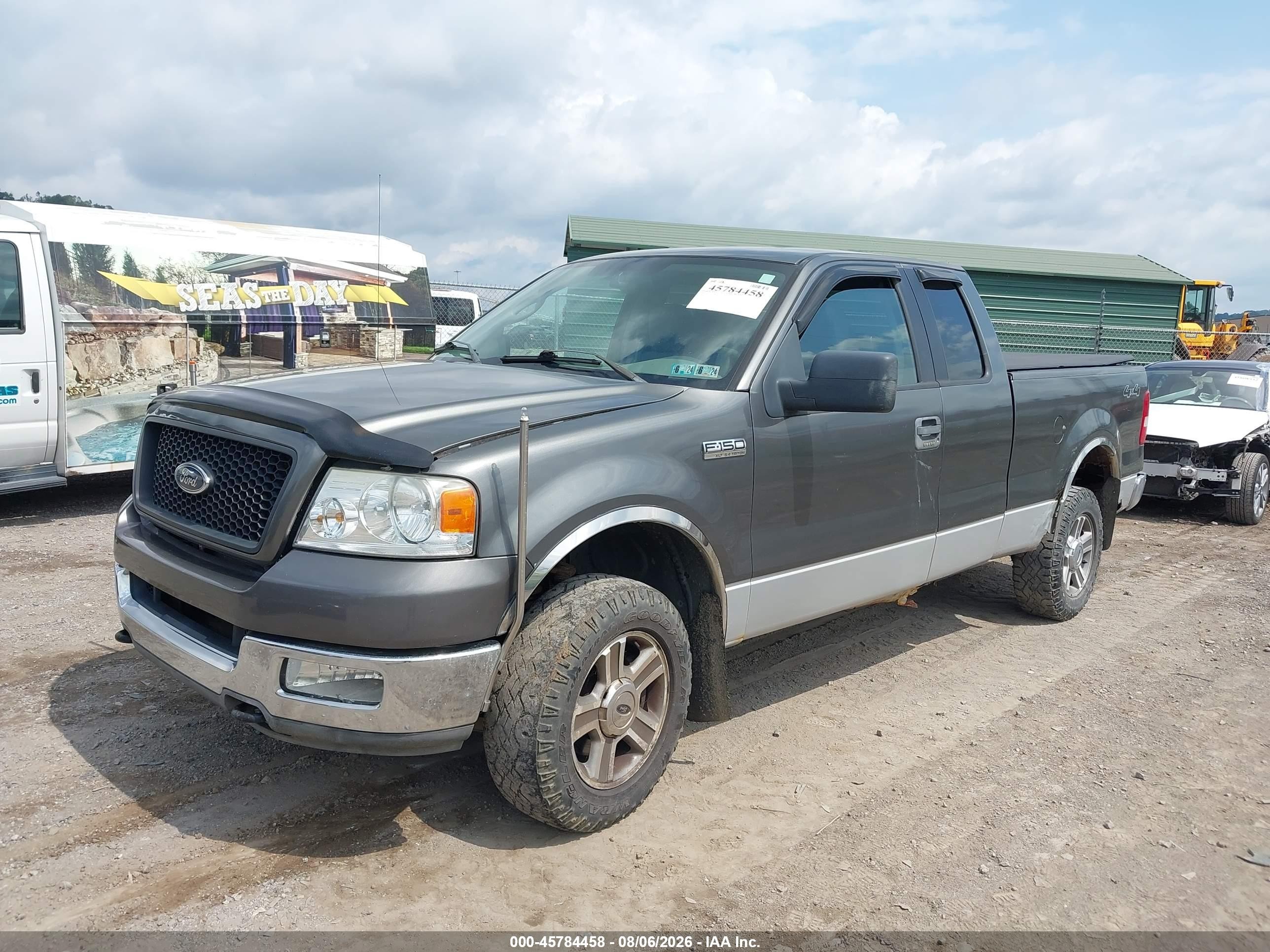 2005 Ford F-150 Fx4/lariat/xl/xlt Gray vin: 1FTPX14575NA43444