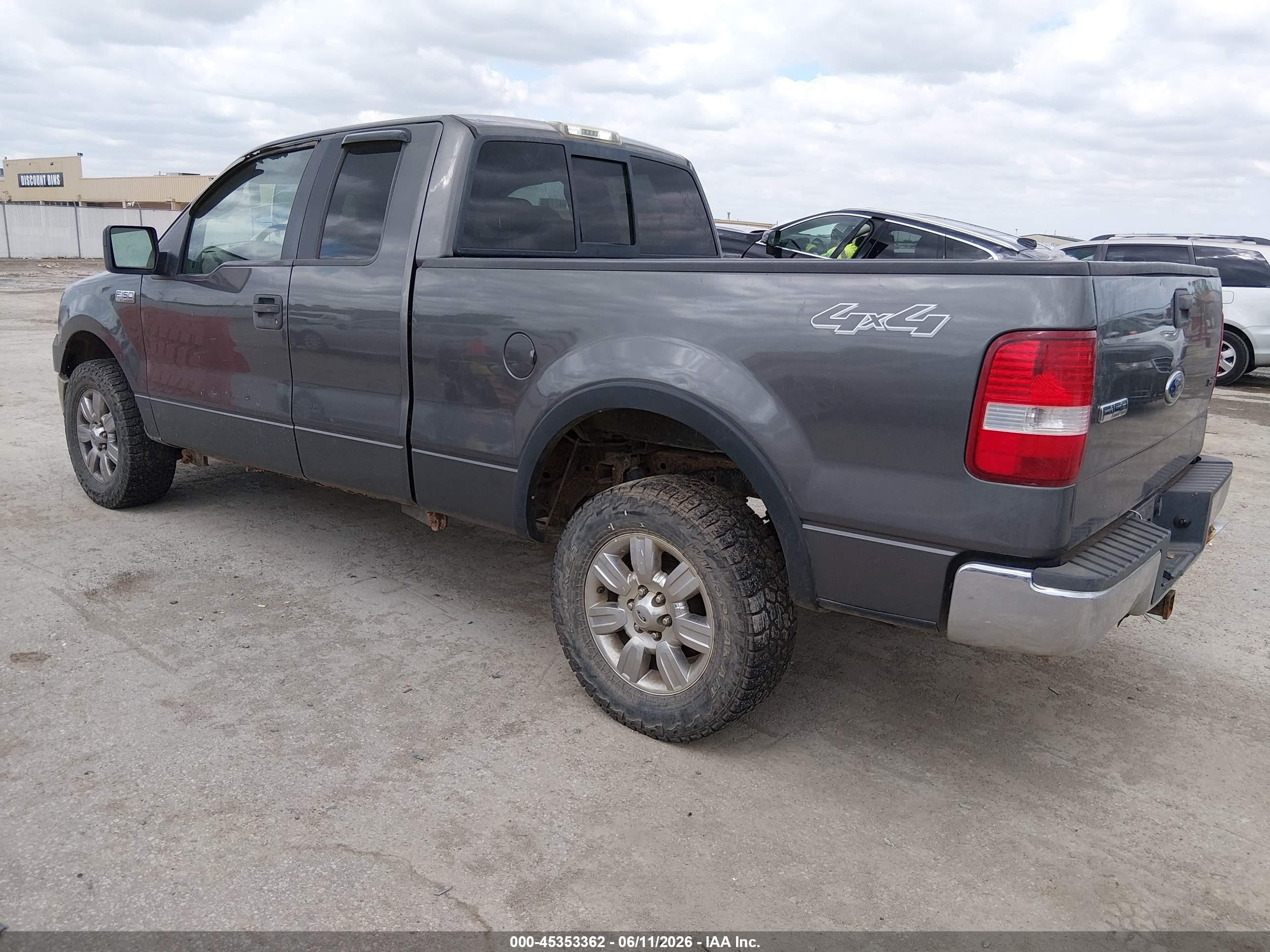 2005 Ford F-150 Fx4/lariat/xl/xlt Gray vin: 1FTPX14575NA74760