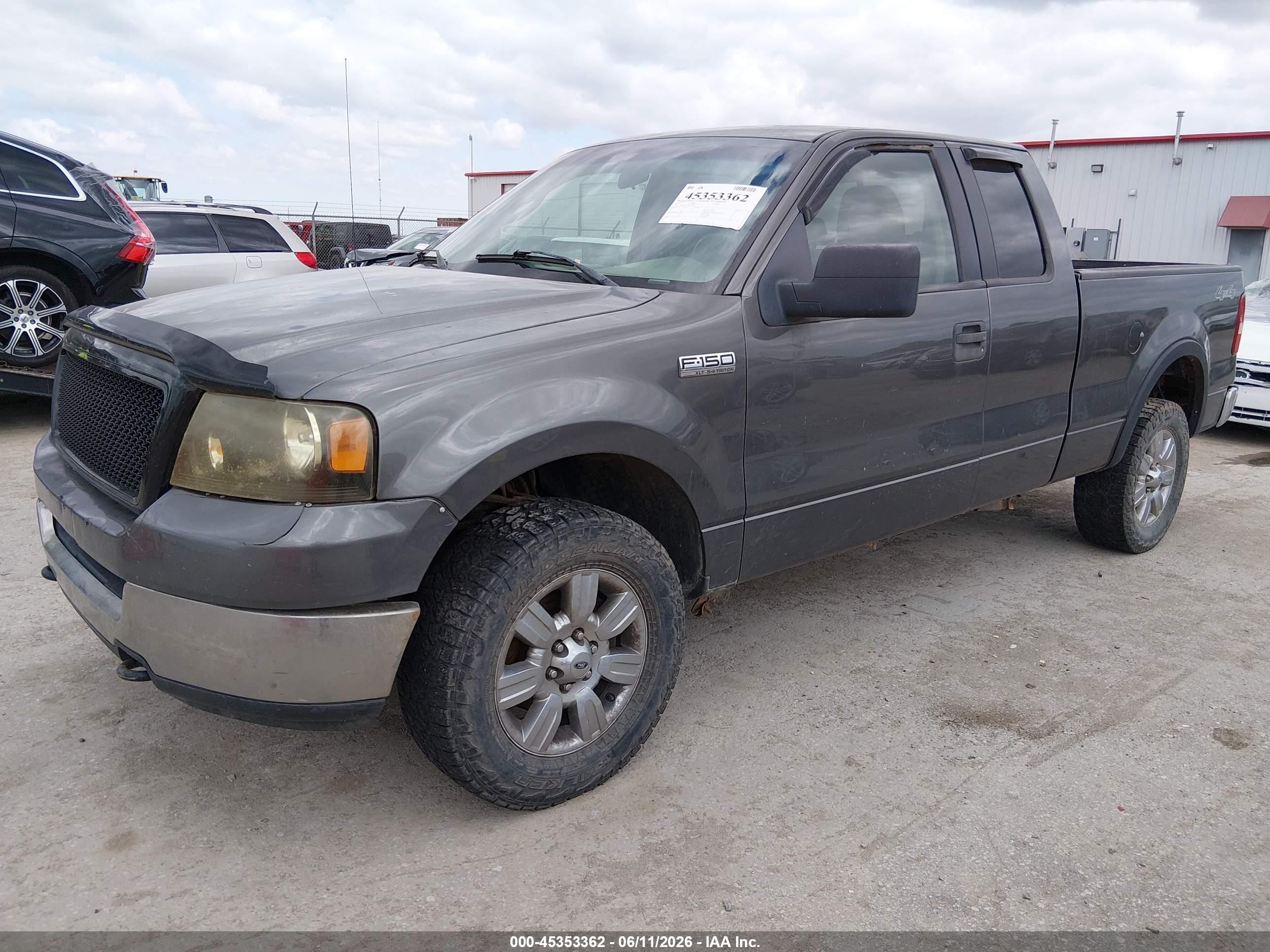 2005 Ford F-150 Fx4/lariat/xl/xlt Gray vin: 1FTPX14575NA74760