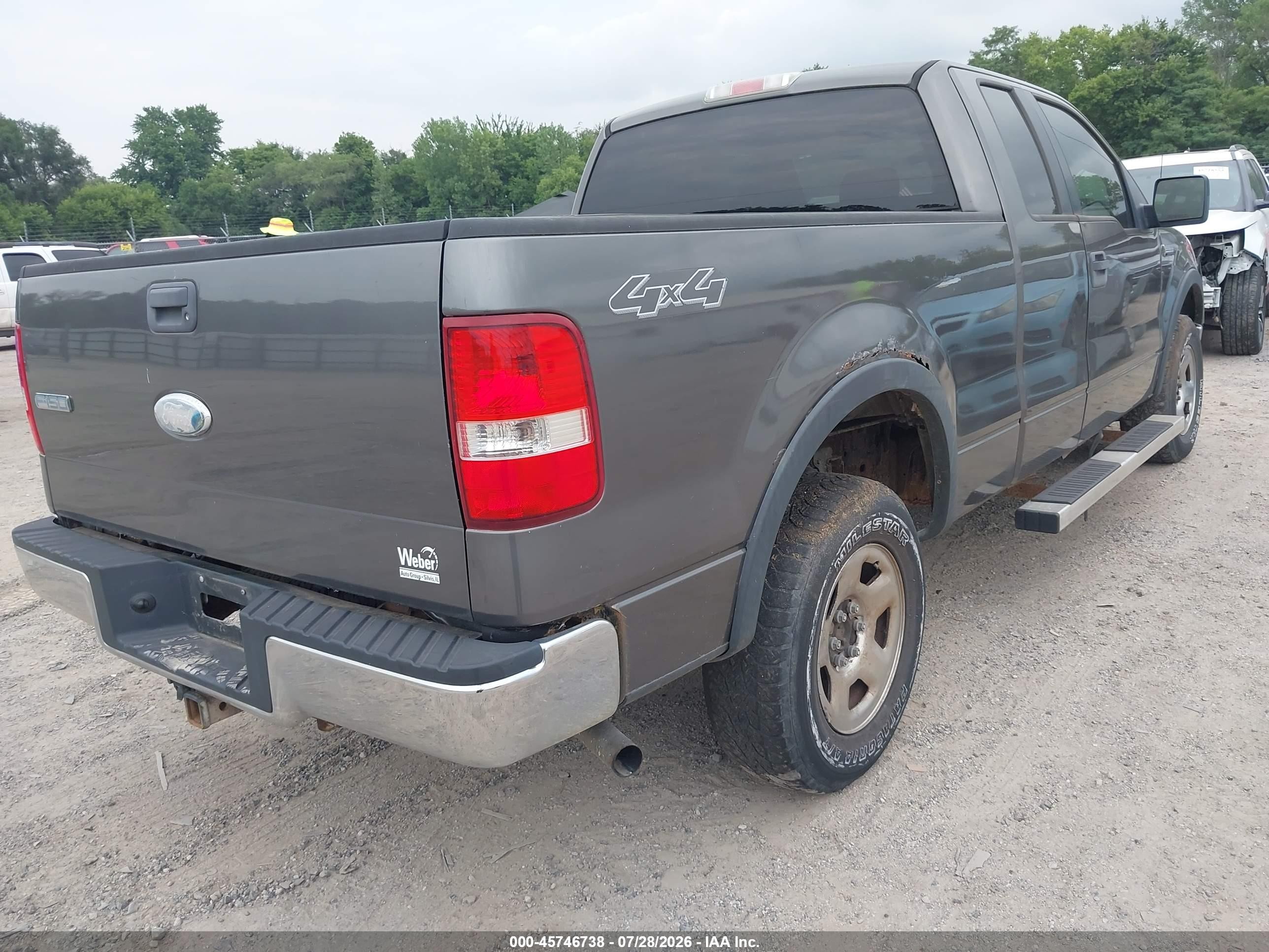 2006 Ford F-150 Fx4/lariat/xl/xlt Серый vin: 1FTPX14576FA27367