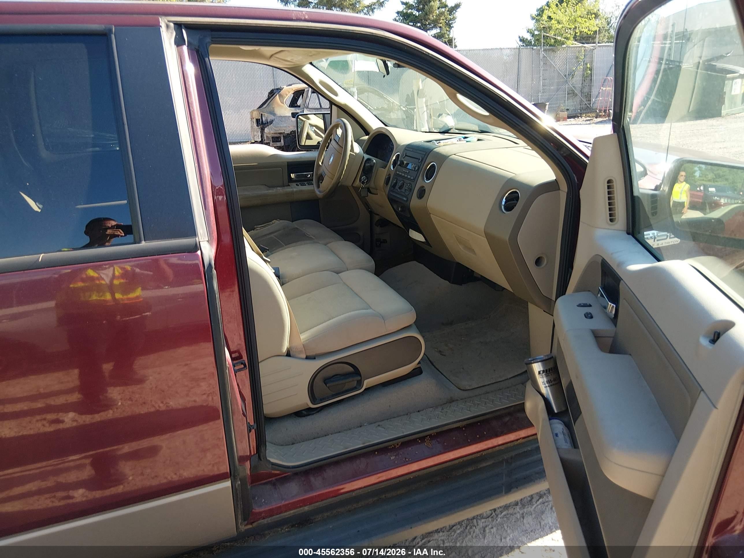 2006 Ford F-150 Fx4/lariat/xl/xlt Burgundy vin: 1FTPX14576NA48189
