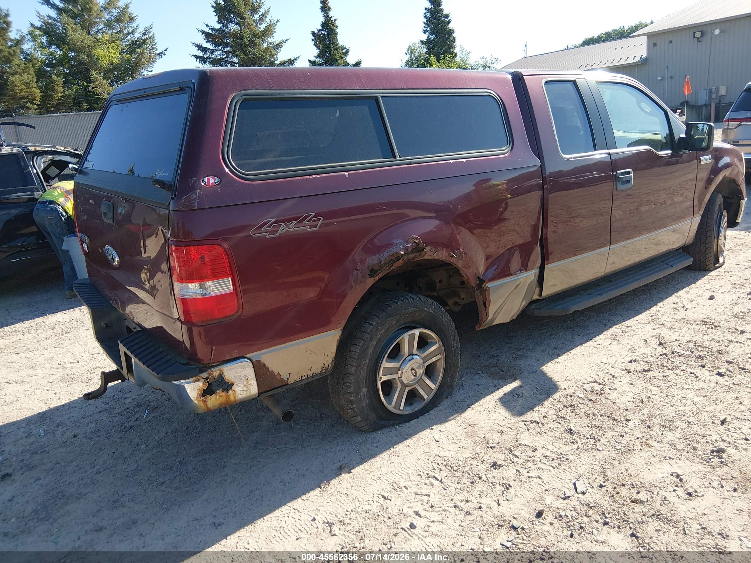 2006 Ford F-150 Fx4/lariat/xl/xlt Burgundy vin: 1FTPX14576NA48189