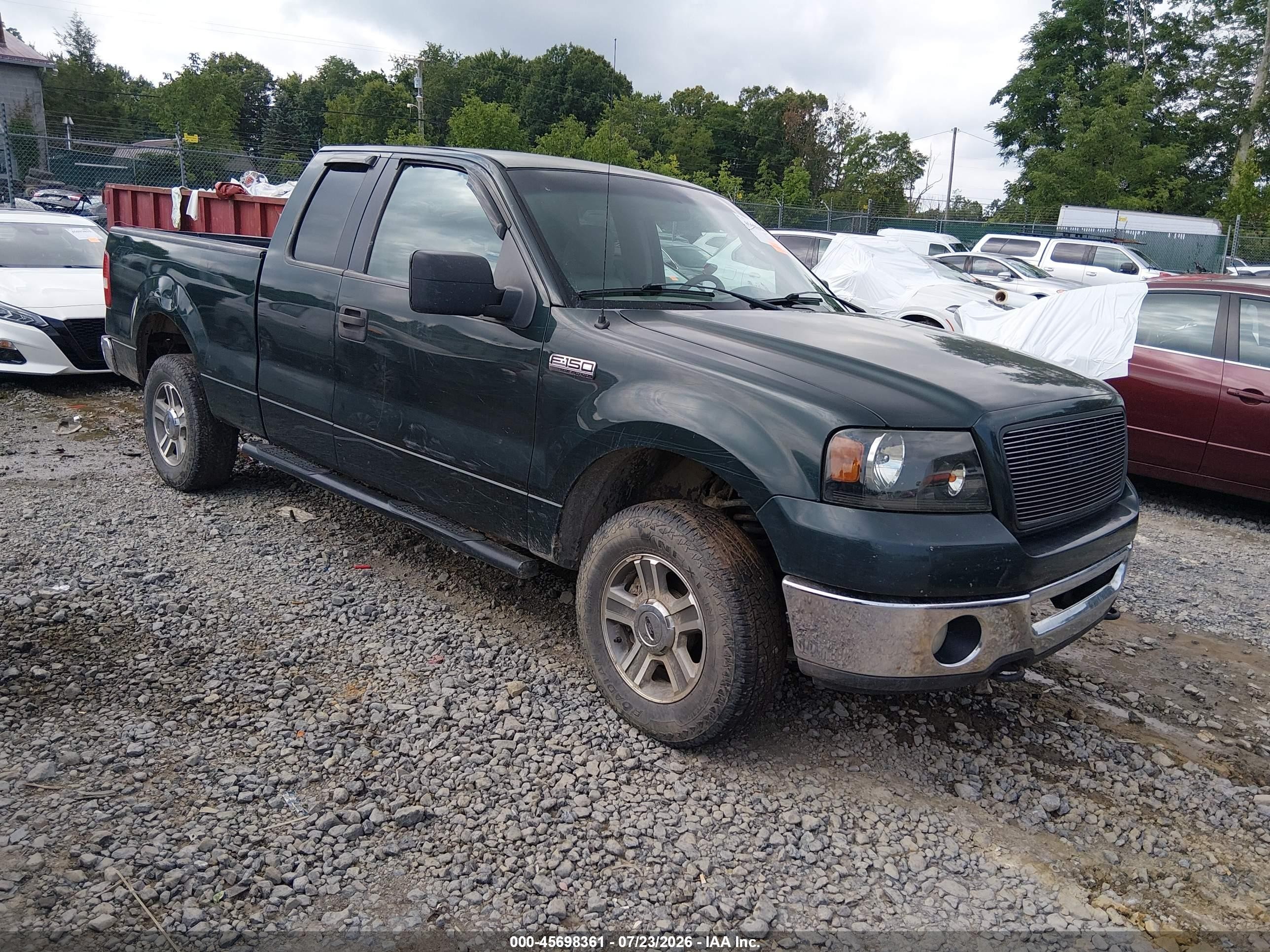 2006 Ford F-150 Fx4/lariat/xl/xlt Green vin: 1FTPX14576NB44887