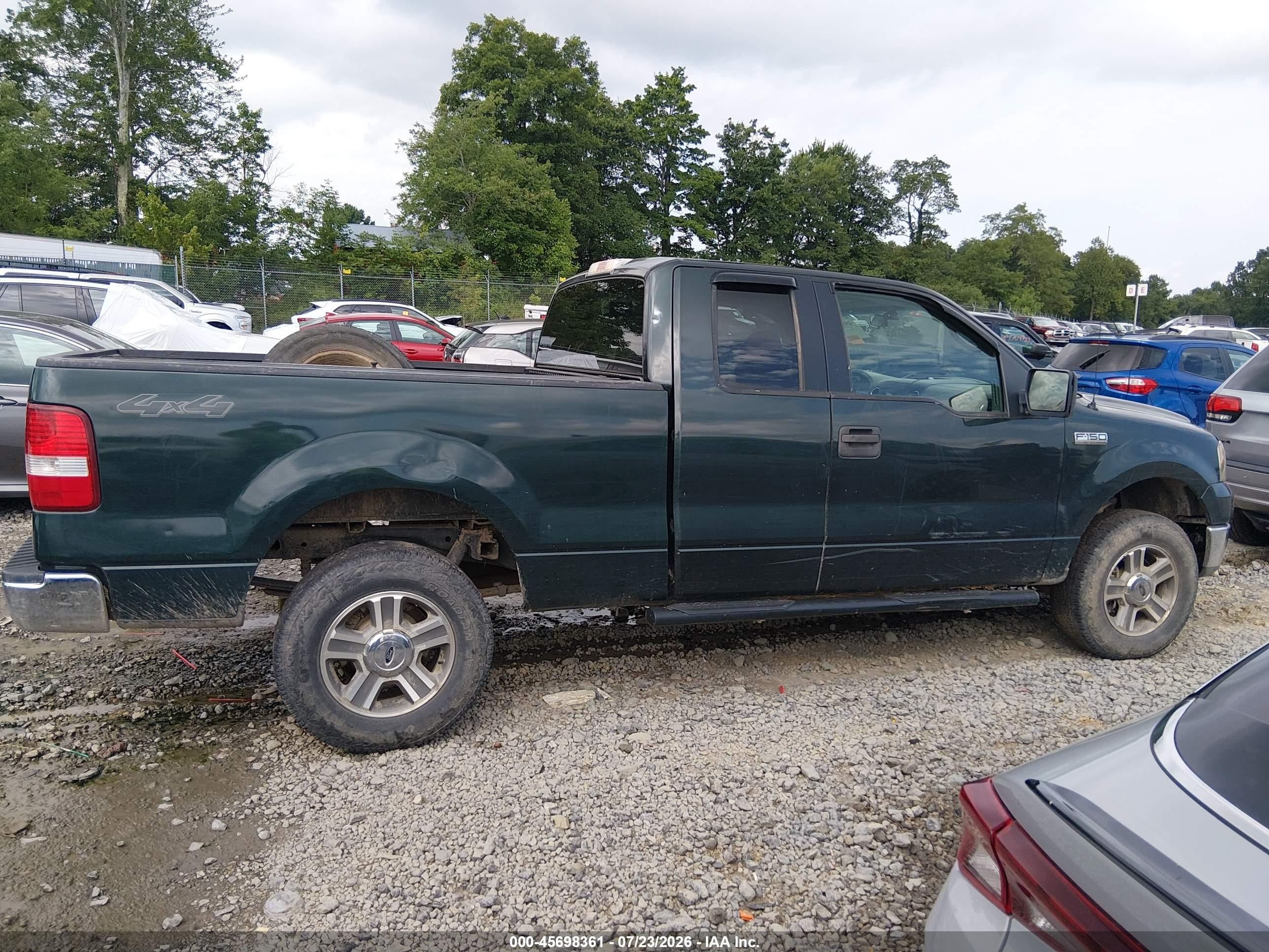 2006 Ford F-150 Fx4/lariat/xl/xlt Green vin: 1FTPX14576NB44887