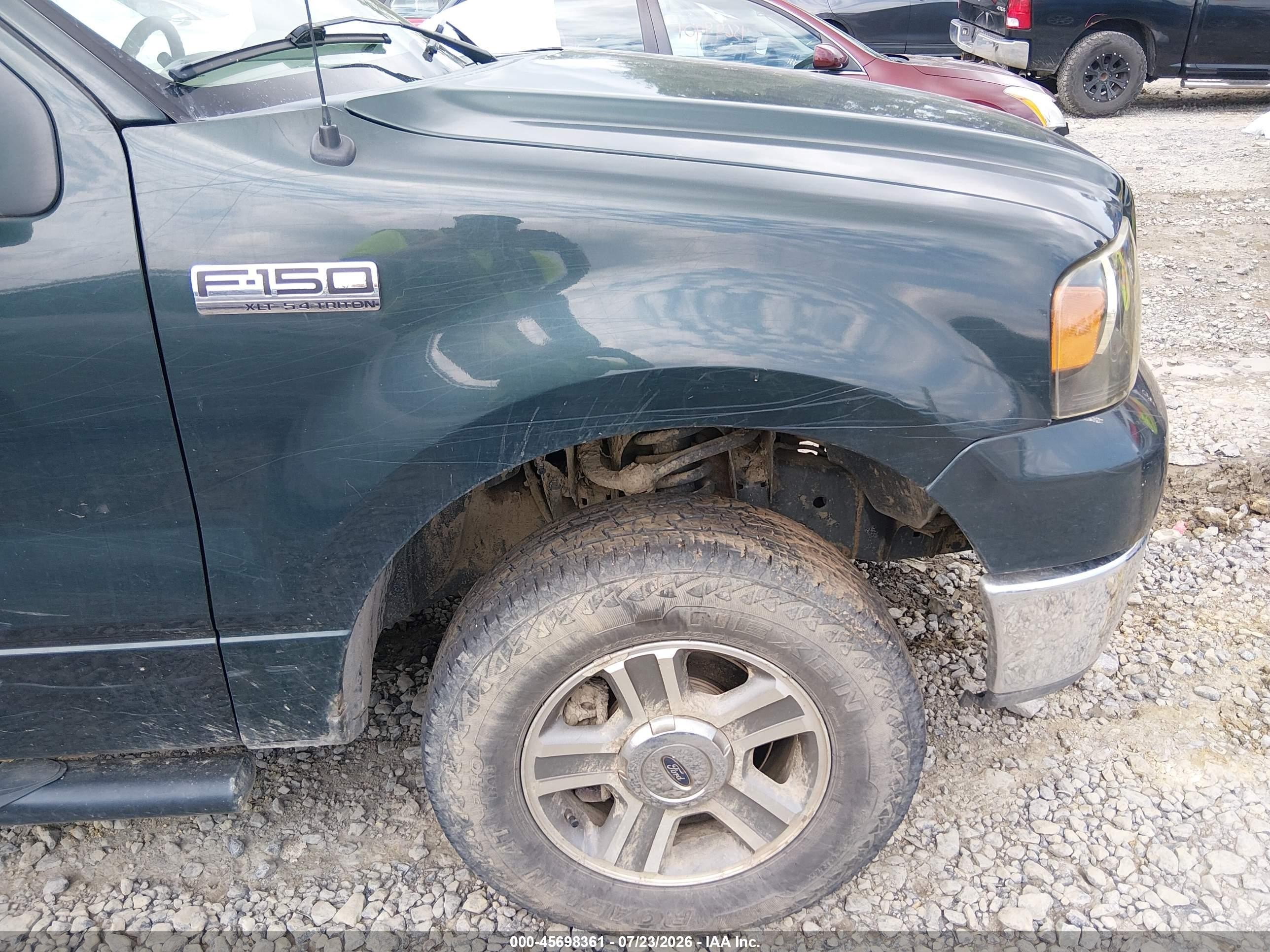 2006 Ford F-150 Fx4/lariat/xl/xlt Green vin: 1FTPX14576NB44887